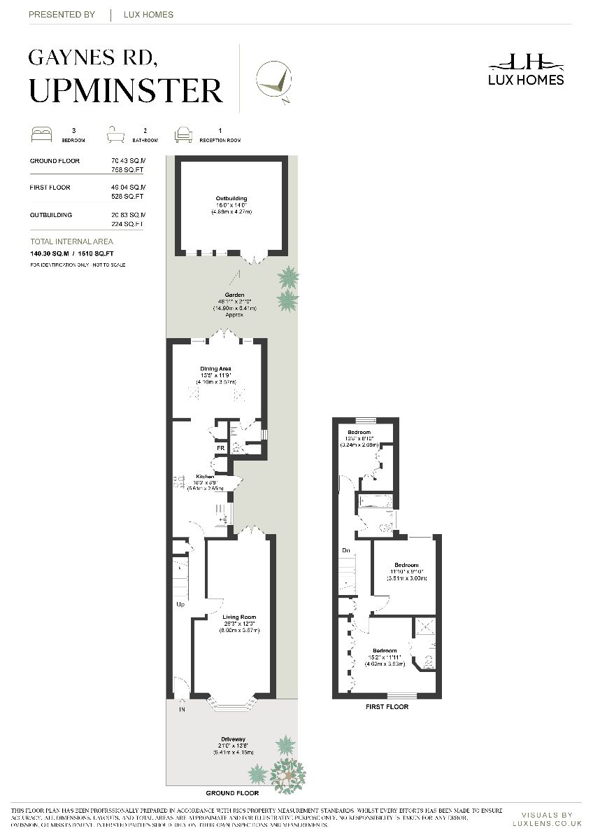 19 Gaynes Road, Upminster floorplan