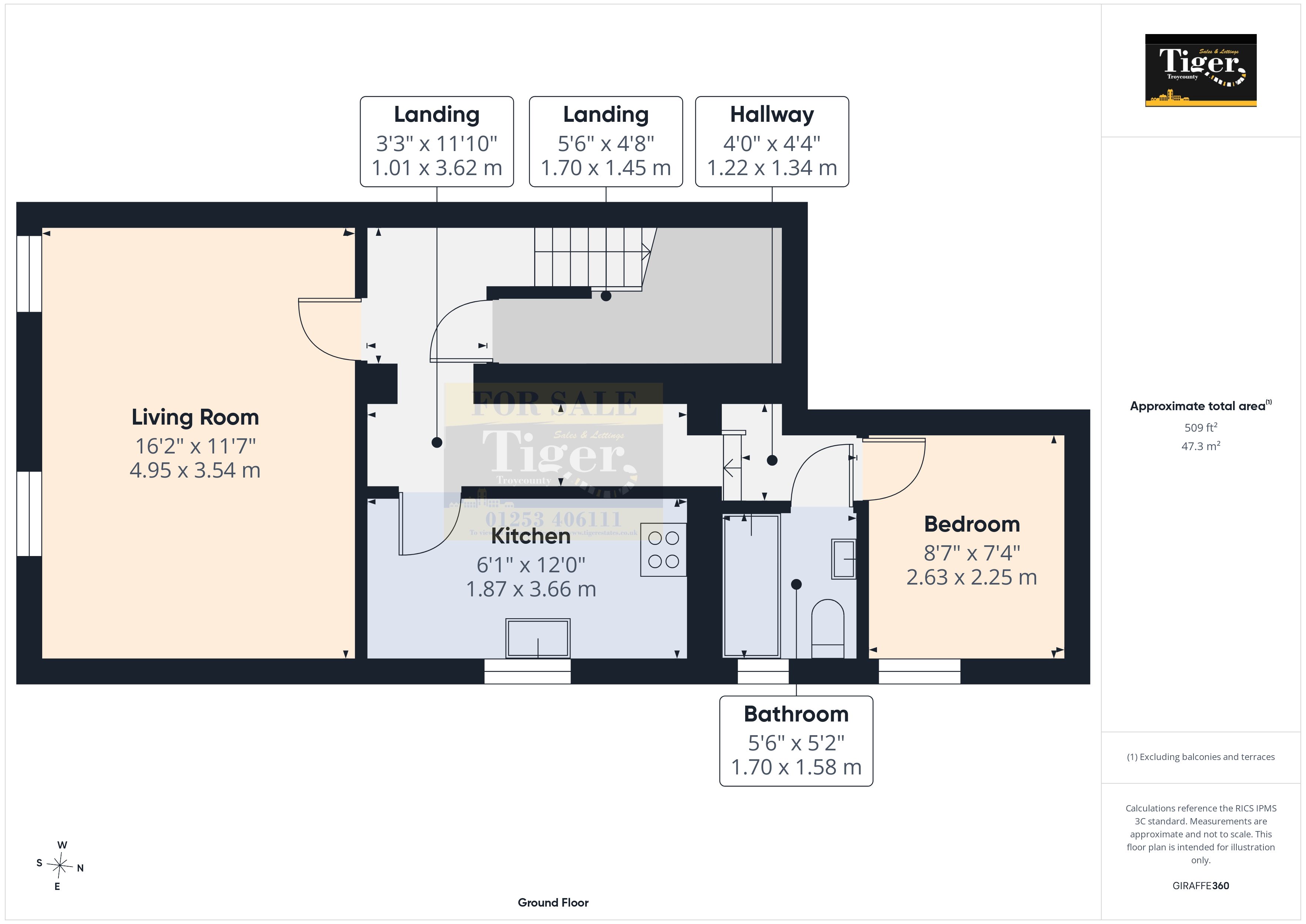Flat B, 6, Shaw Road, Blackpool floorplan