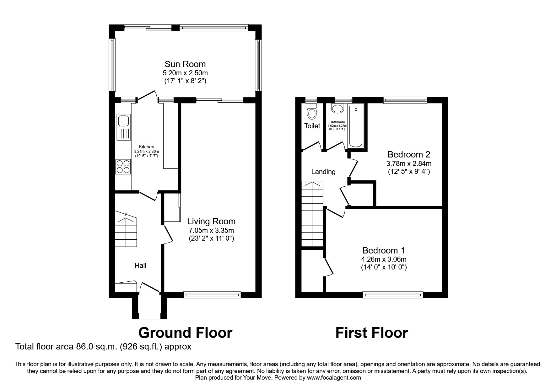 Shrewsbury Avenue, Torquay, Devon TQ2, 2 bedroom terraced house for