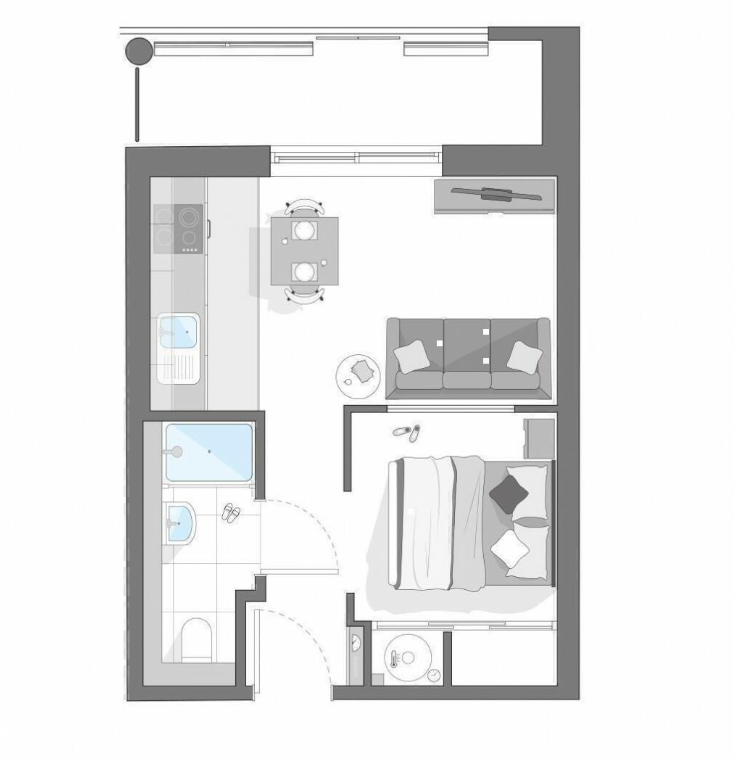 A190, Aston Place, 100 Suffolk Street Queensway, Birmingham floorplan