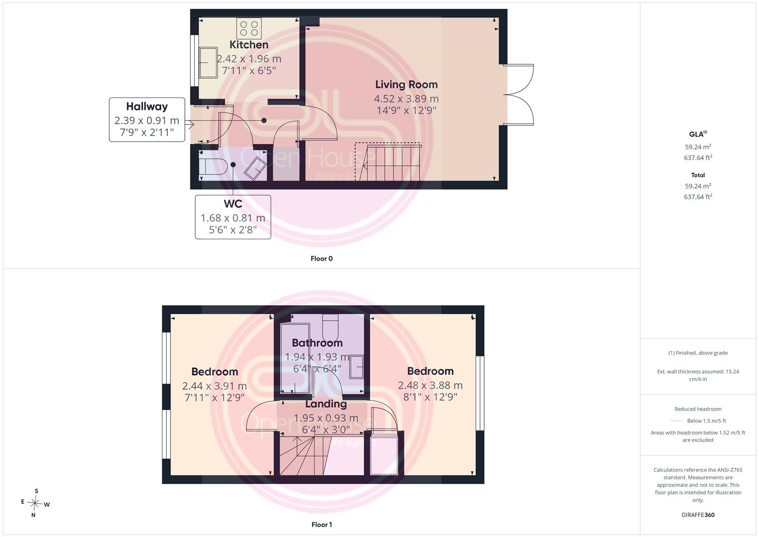 6, Ensor Close, Swadlincote floorplan