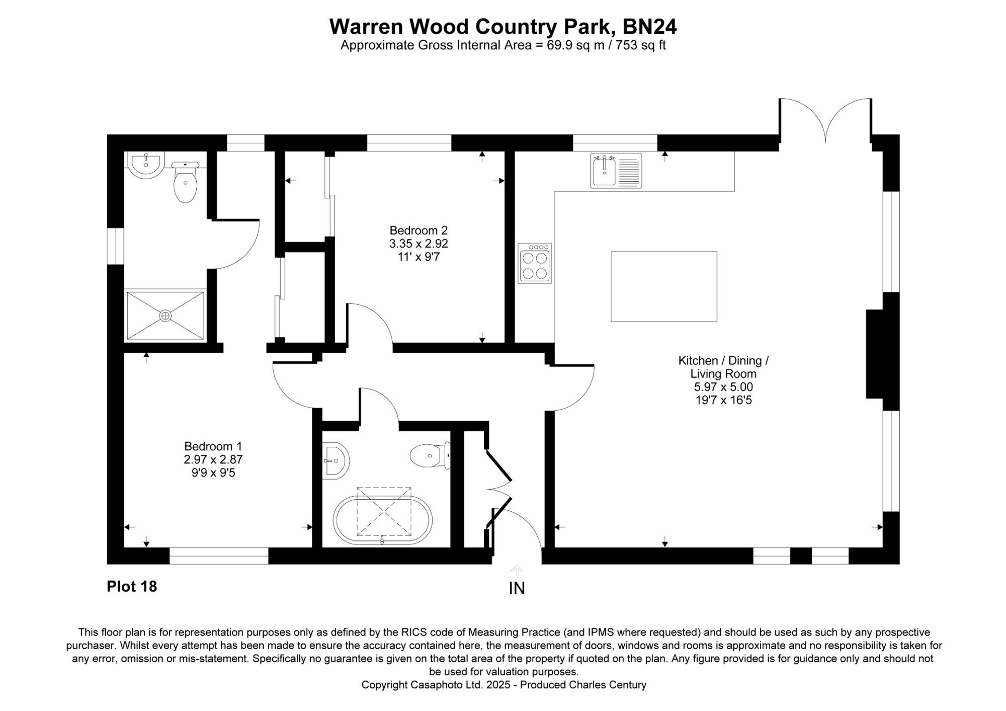 Warren Wood, Hailsham Road, Pevensey floorplan