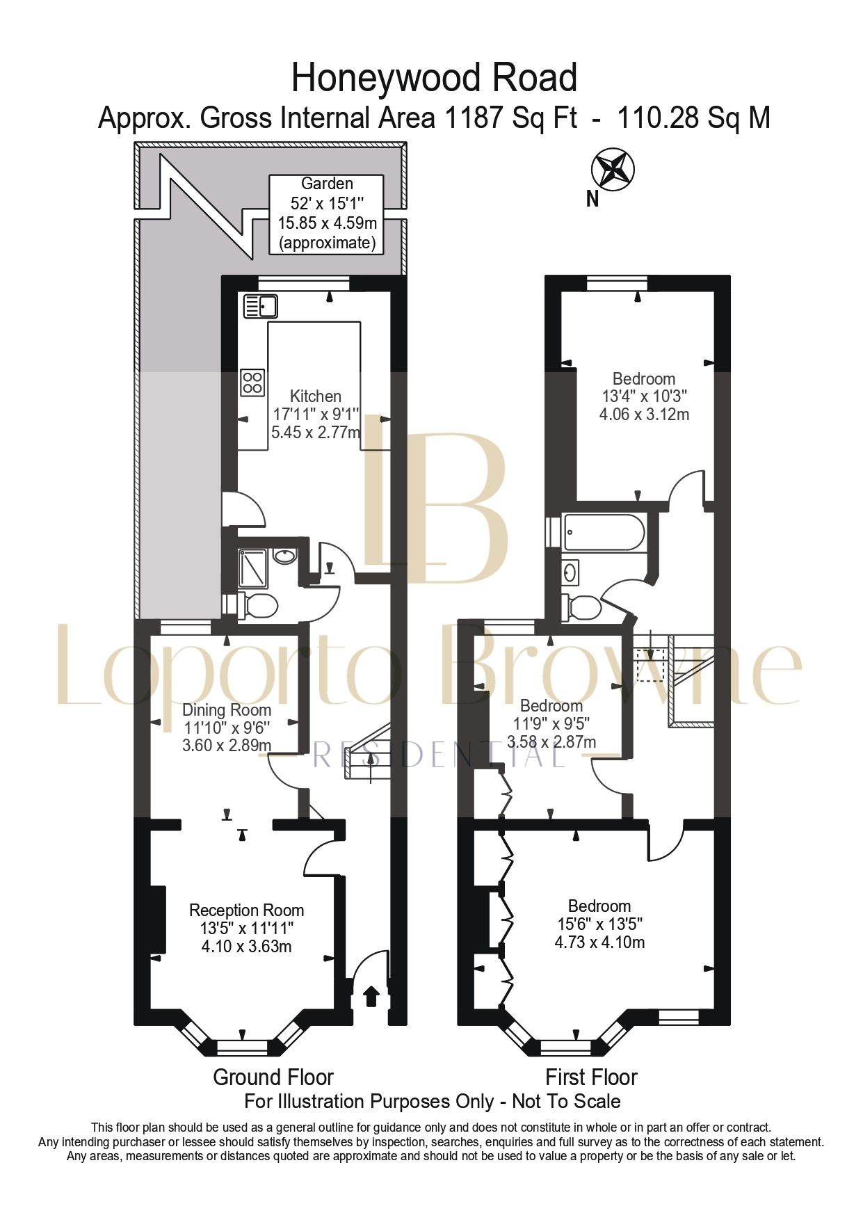 13, Honeywood Road, London floorplan