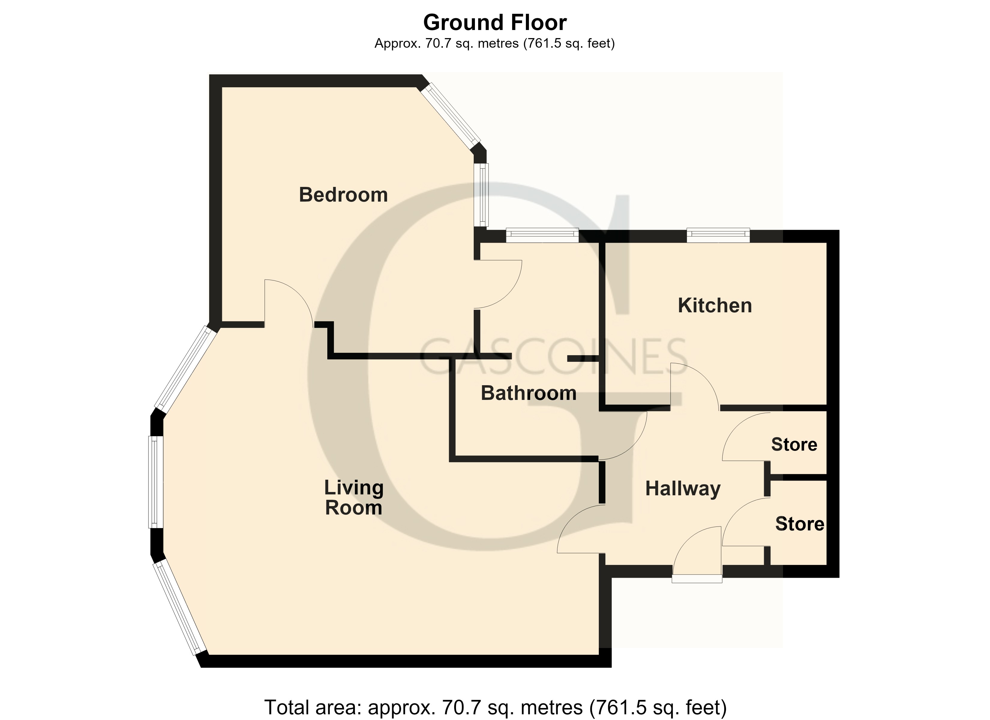 Flat 8, Westhorpe Hall,, Westhorpe, Nottinghamshire floorplan
