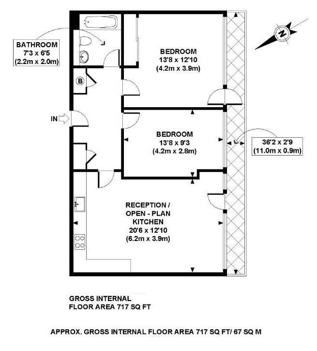 2 Bedrooms Flat to rent in 9 Albert Embankment, Nine Elms, London SE1