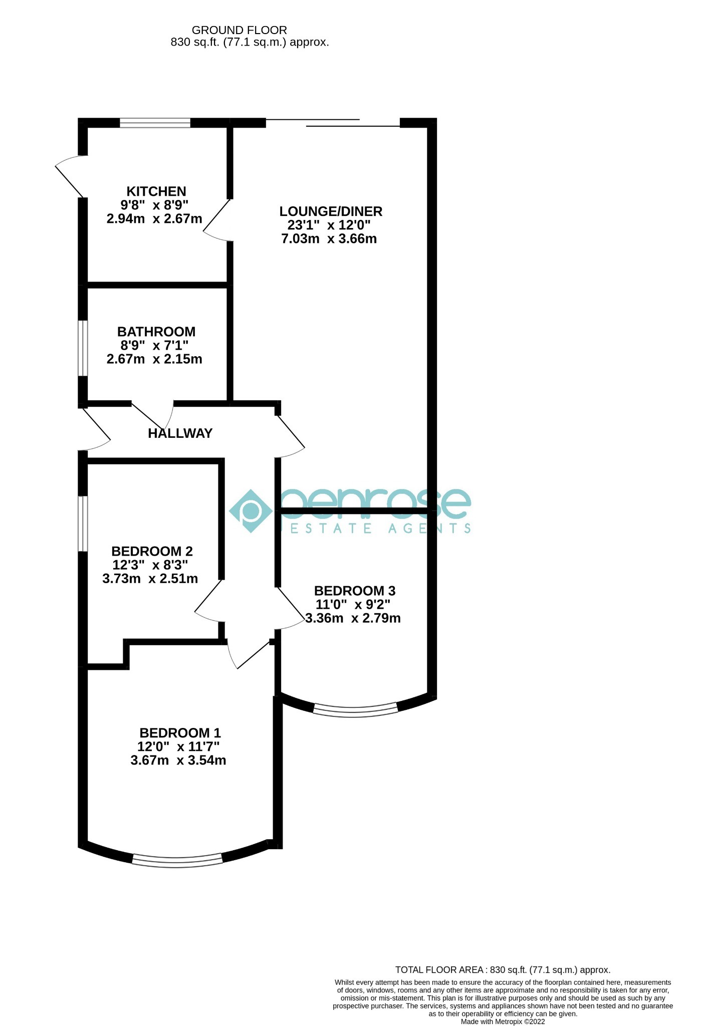 1, Sibley Close, Luton floorplan