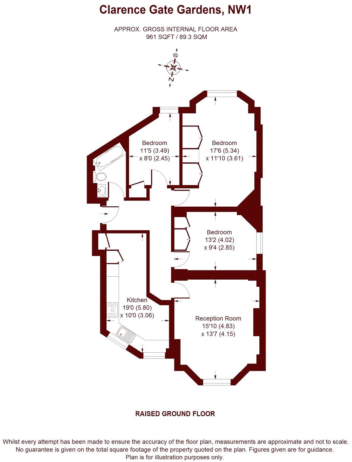 3 Bedrooms Flat to rent in Clarence Gate Gardens, Glentworth Street, London NW1