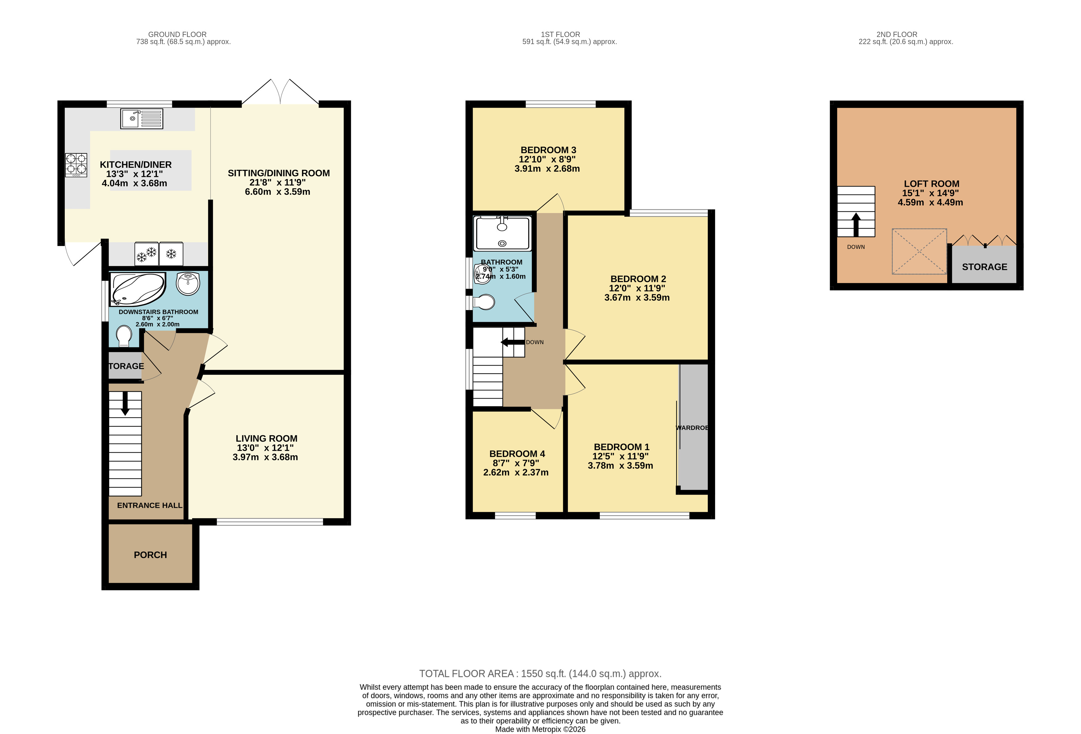 42, Thorn Lane, Leeds floorplan