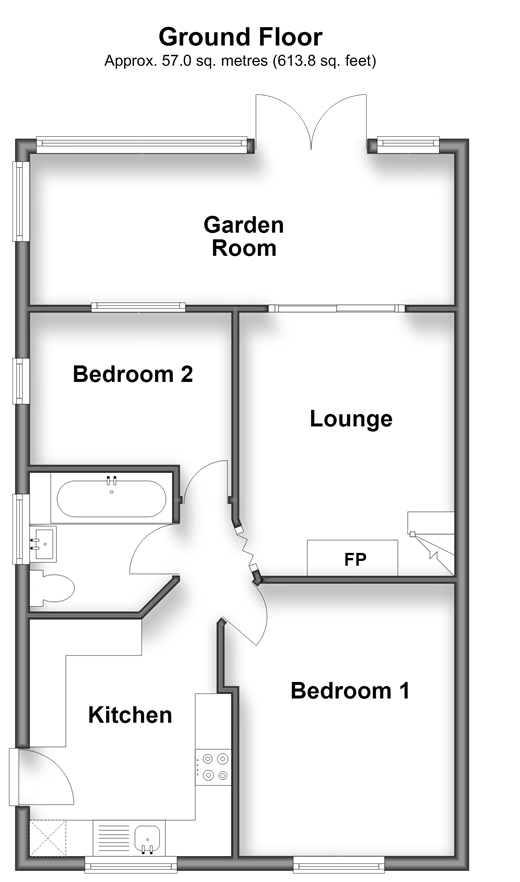 North Crescent, Hayling Island floorplan