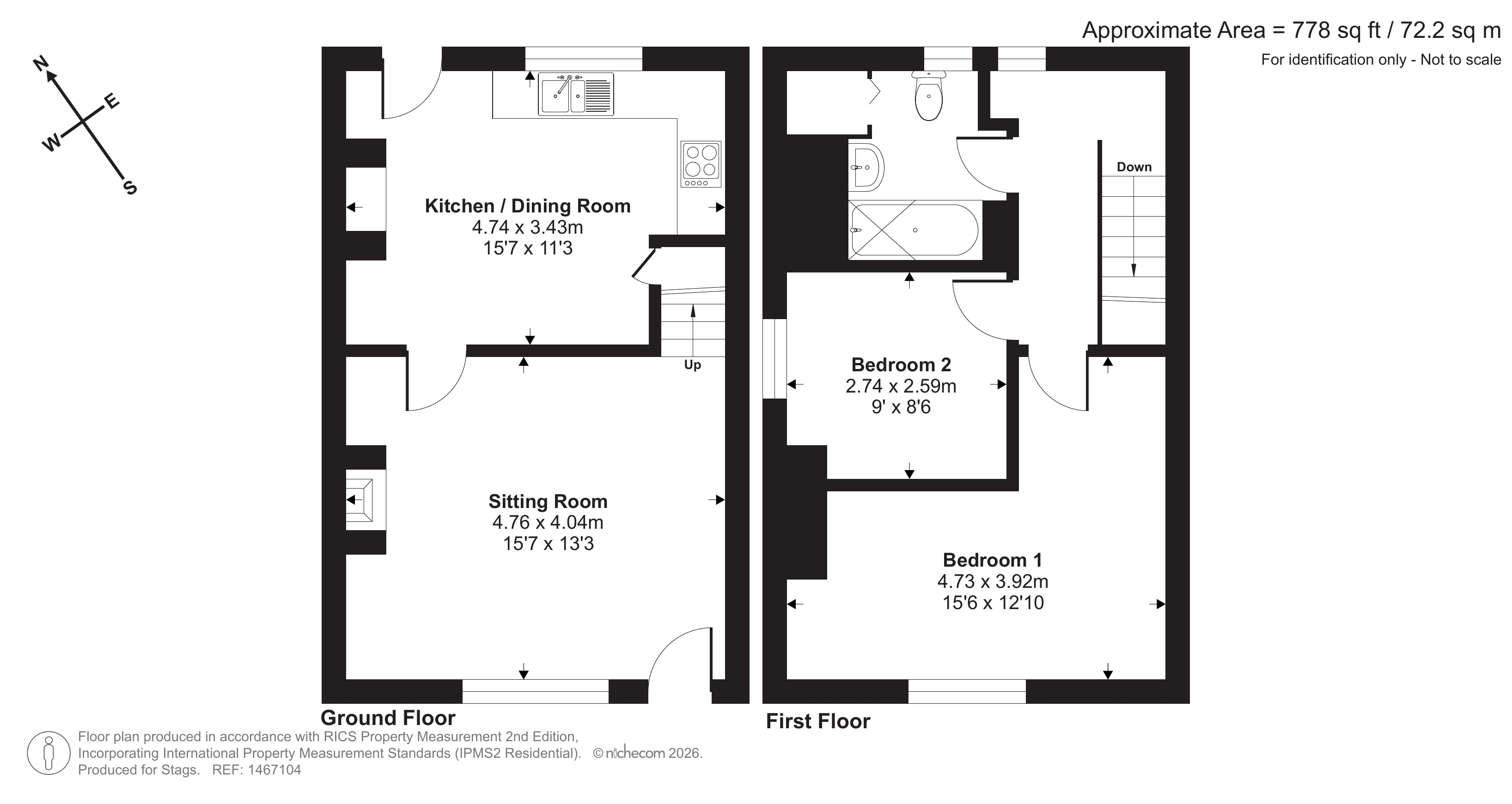 Trout Cottage Newton St. Cyres, Exeter Devon, Devon floorplan