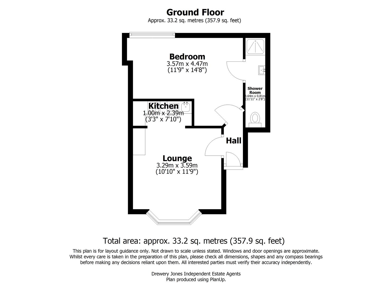 Flat 1, 1-3, Carline Road, Lincoln floorplan