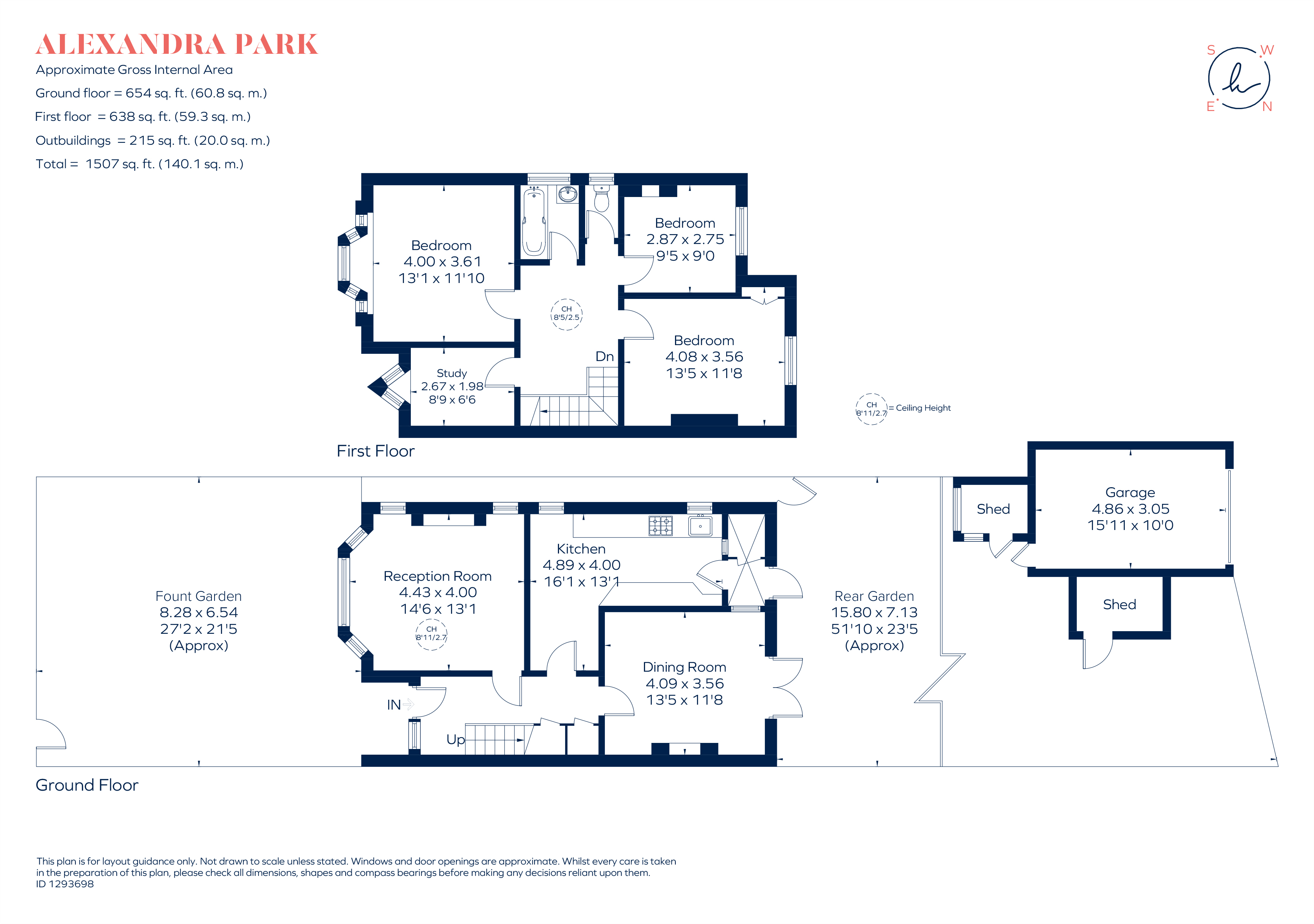 93, Alexandra Park Road, London floorplan
