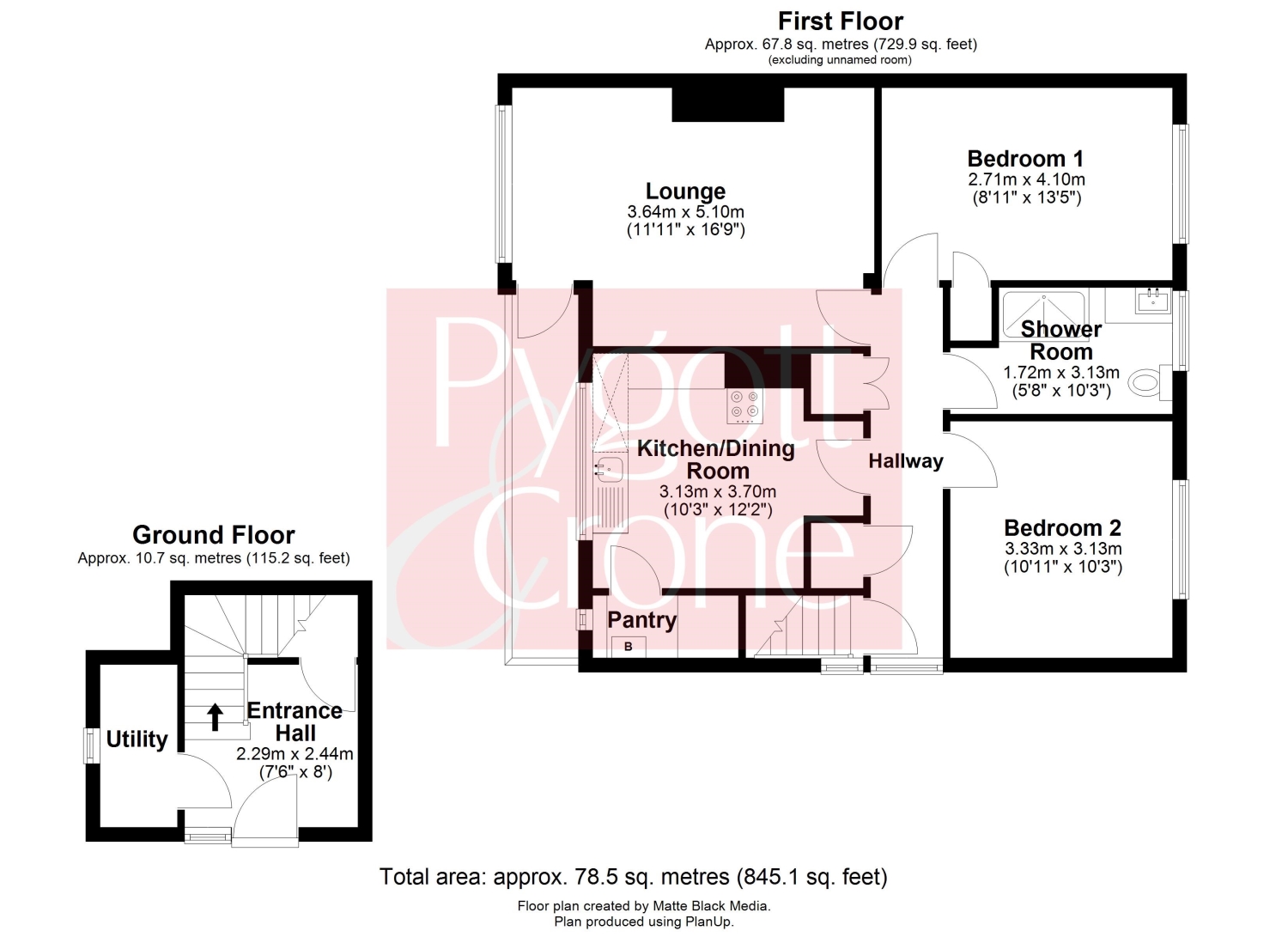 42, Clifton Road, Boston floorplan