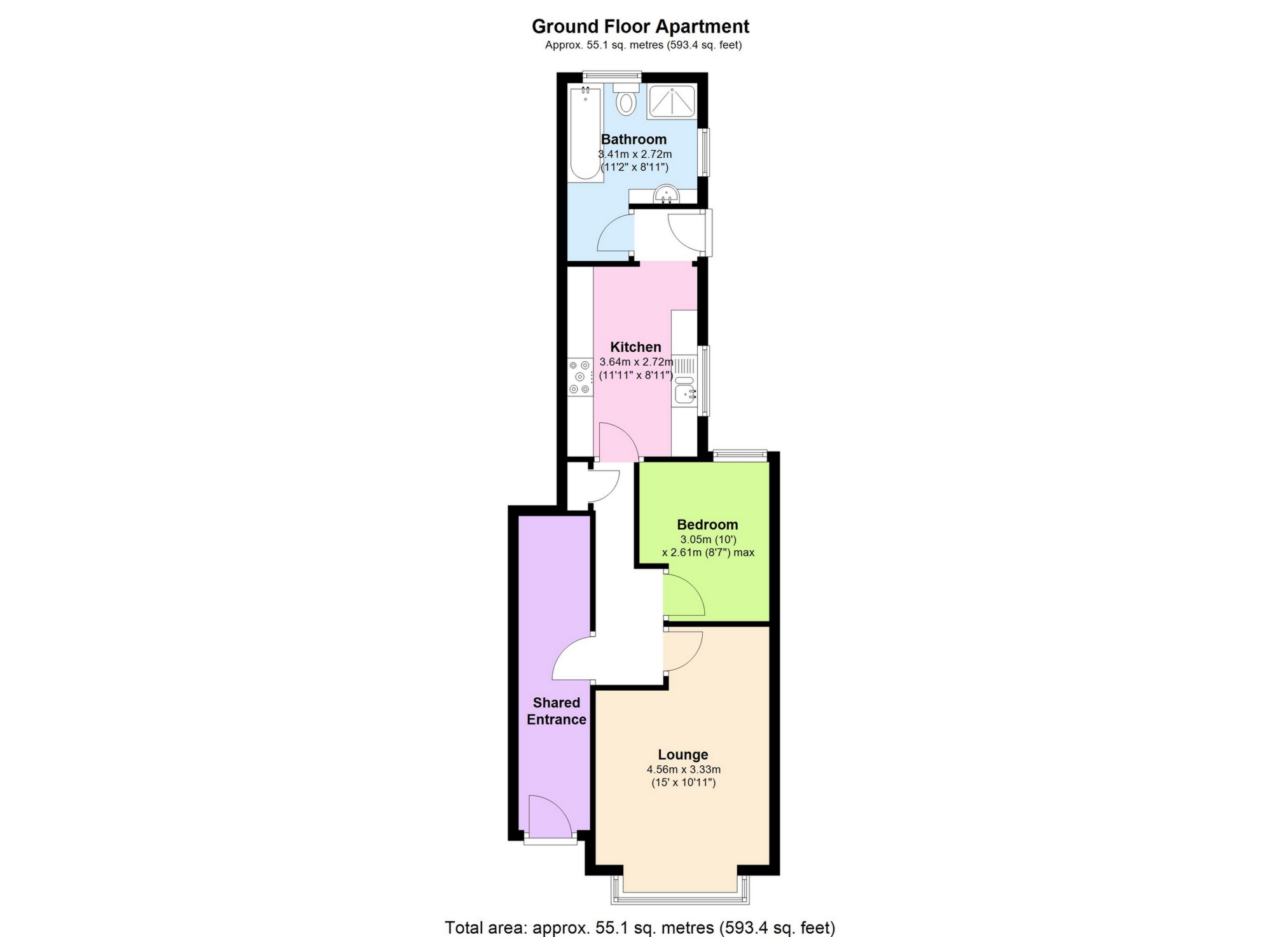 1 Bedrooms Flat for sale in Gordon Road, Herne Bay CT6