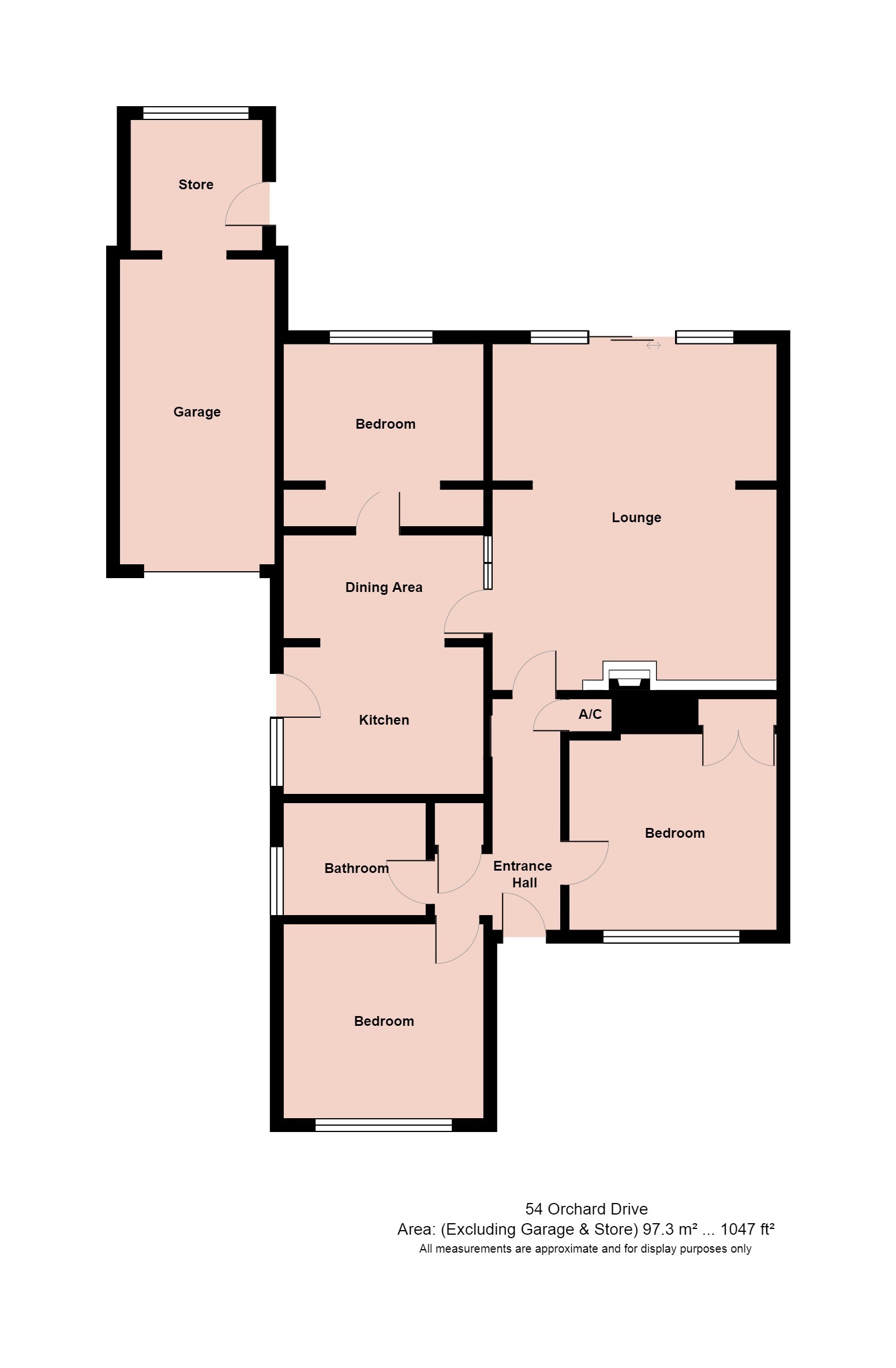 54, ORCHARD DRIVE, PORTHCAWL floorplan