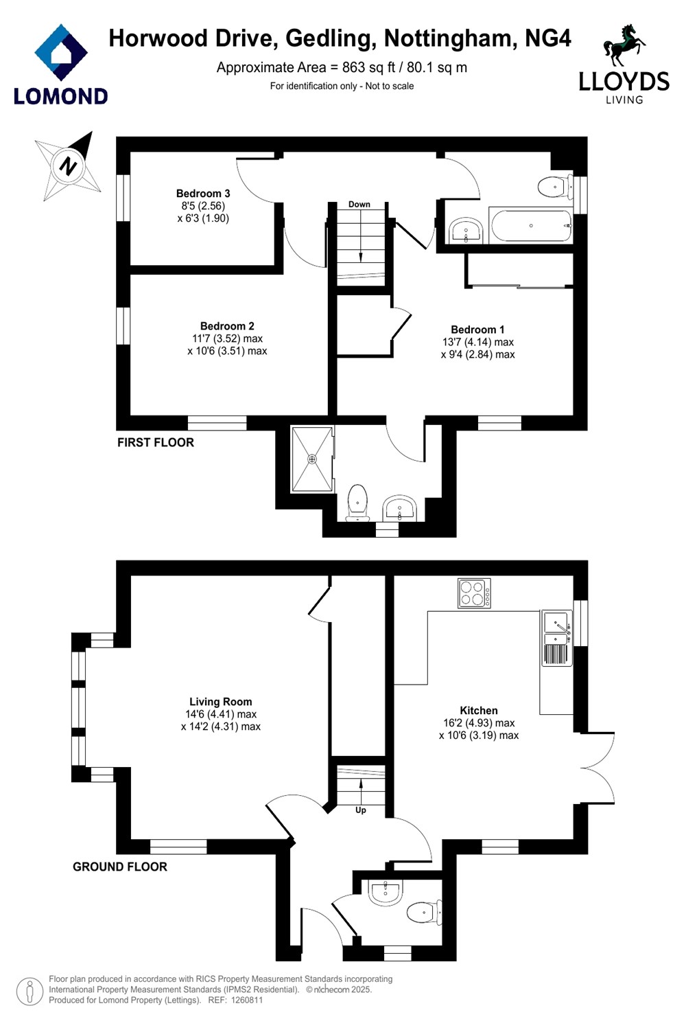87, Horwood Drive, Gedling, Nottingham floorplan