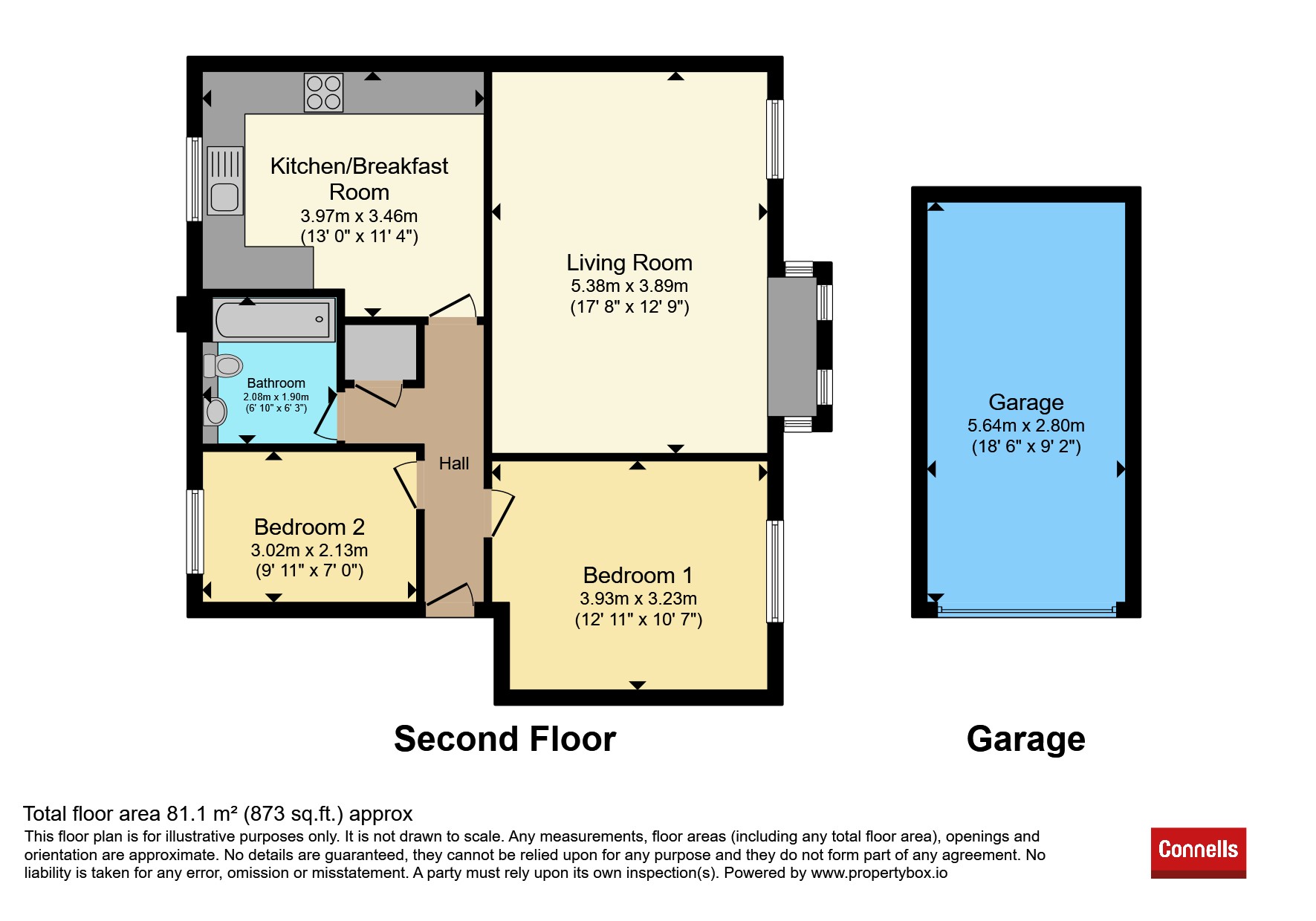 Flat 6, Humphrey Lodge, Kings Way, Burgess Hill floorplan