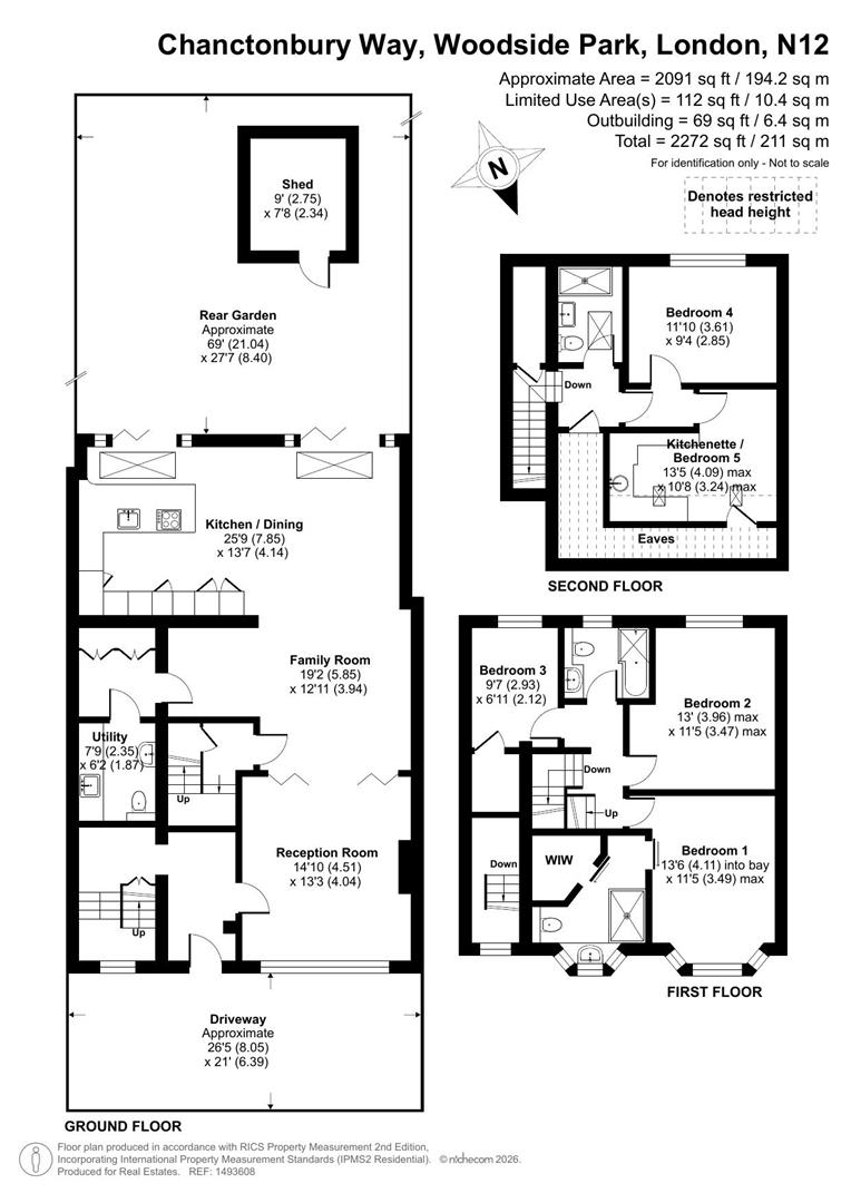 71, Chanctonbury Way, Woodside Park floorplan