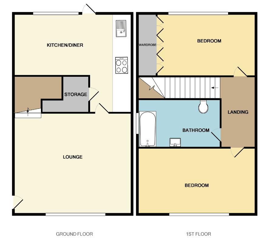 2 Bedrooms Semi-detached house for sale in Dobell Grove, Longton, Stoke-On-Trent ST3