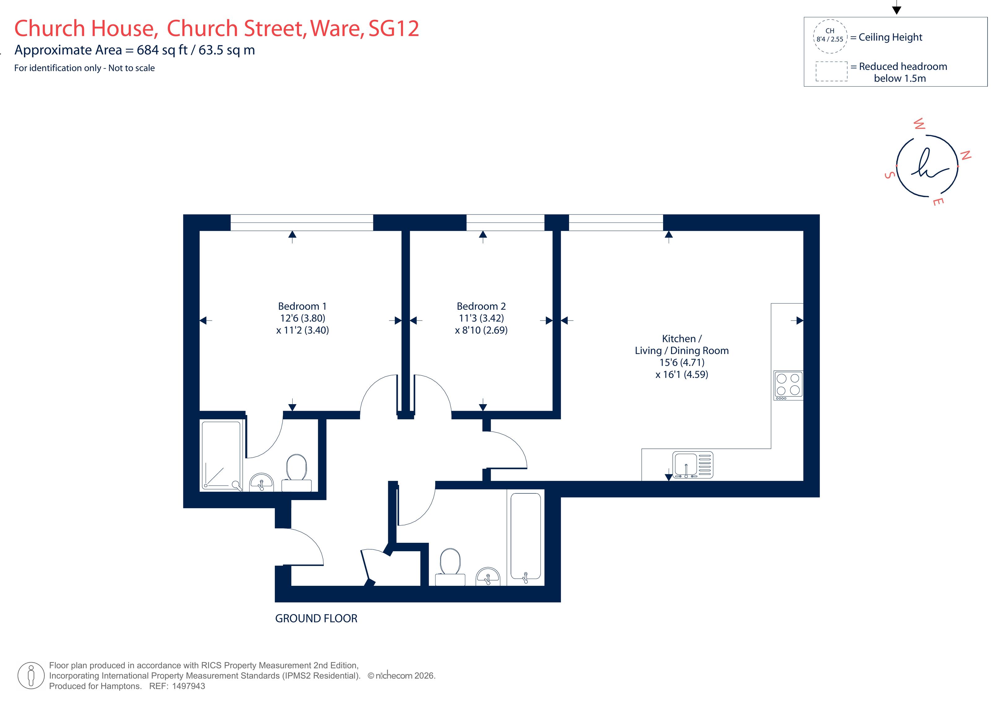 5, Church House, Church Street, Ware floorplan