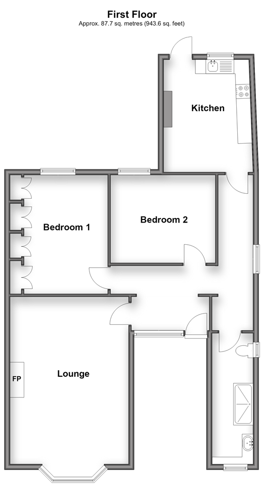 Lennox Road, Southsea floorplan