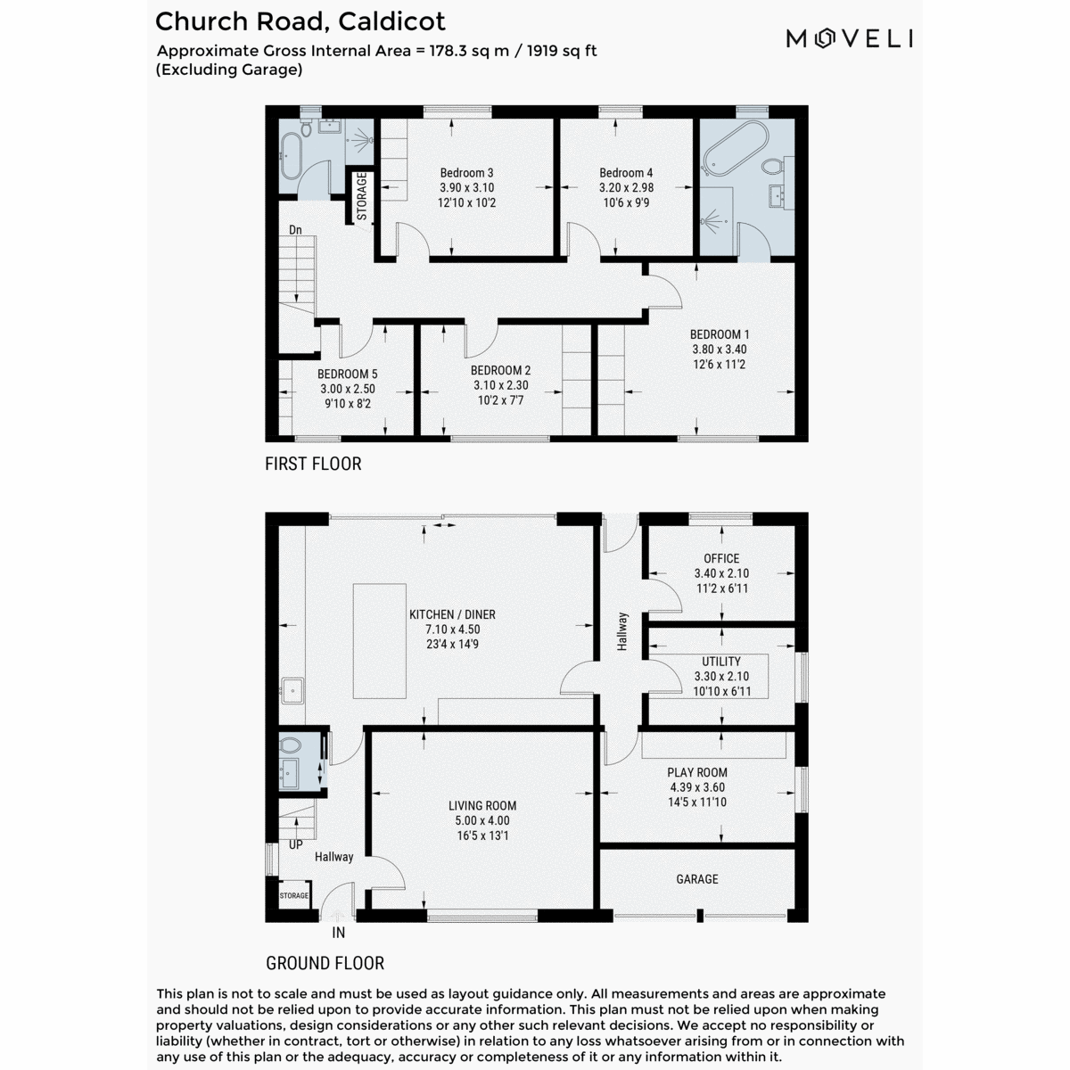 16, Church Road, Caldicot floorplan