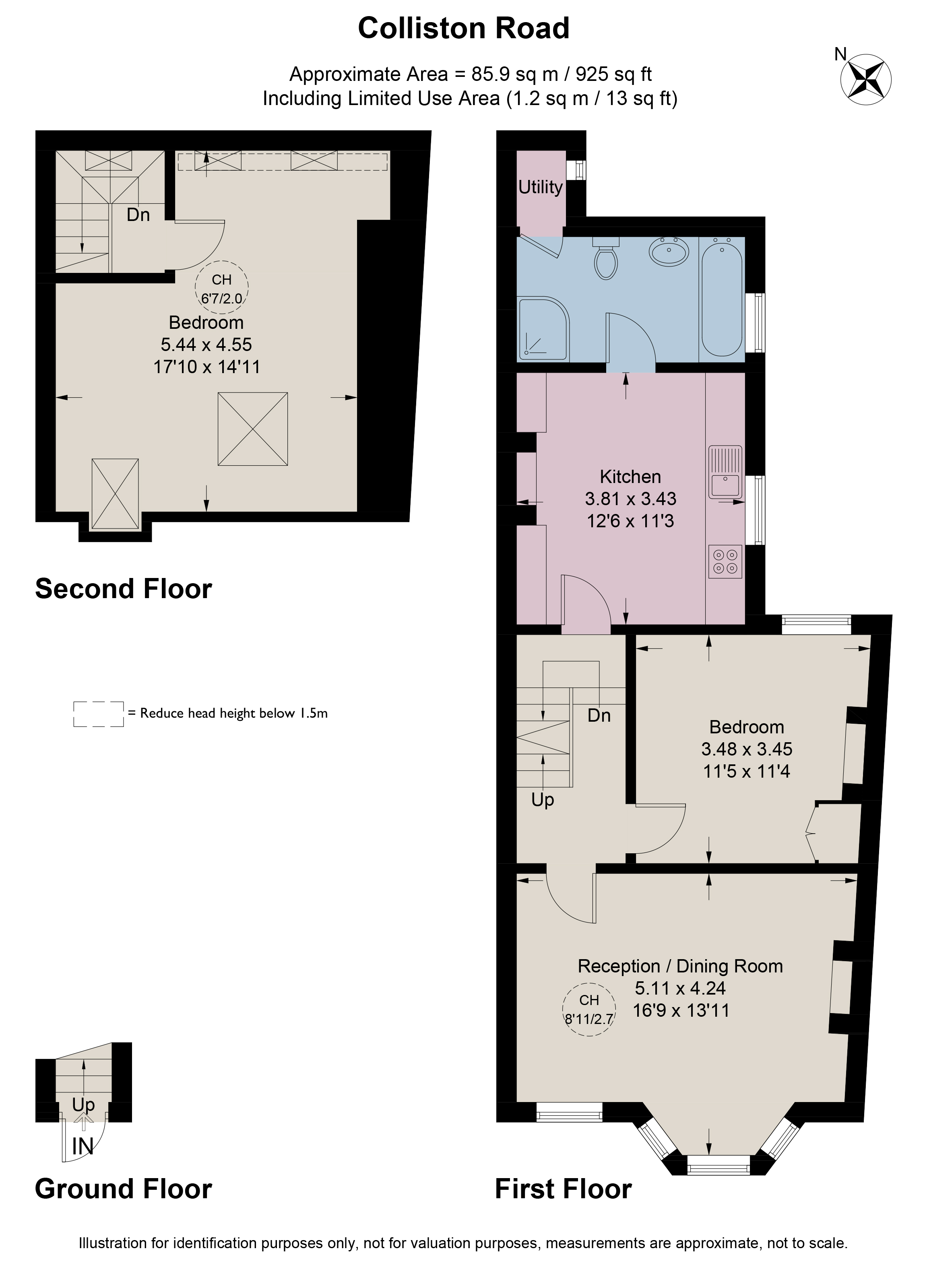 2A, Coliston Road, London floorplan
