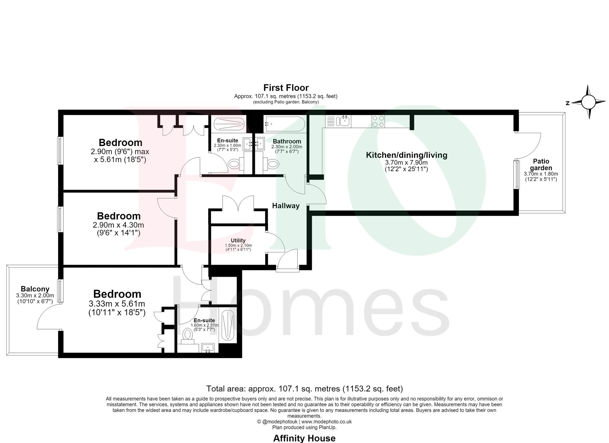 Flat 2, Affinity House, Wembley floorplan