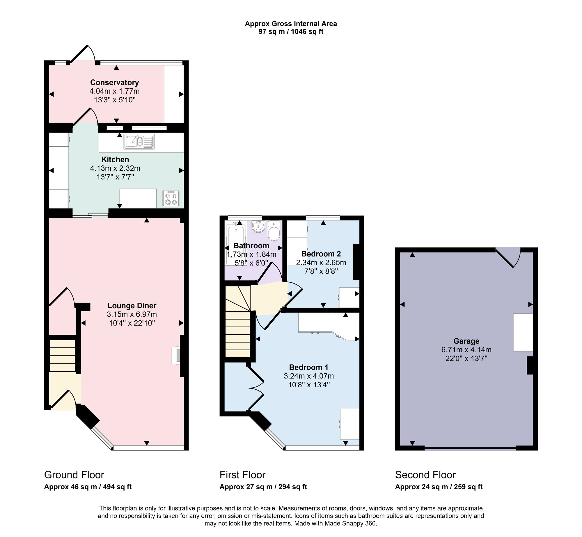 46 Uplands Road, Woodford Green floorplan