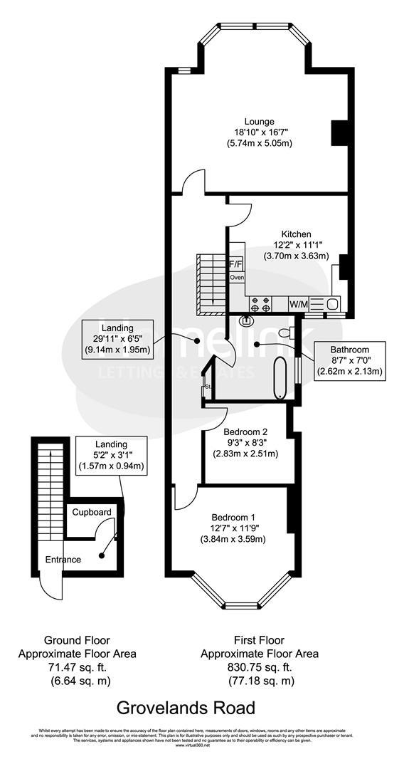 2 Bedrooms Flat to rent in Grovelands Road, London N13