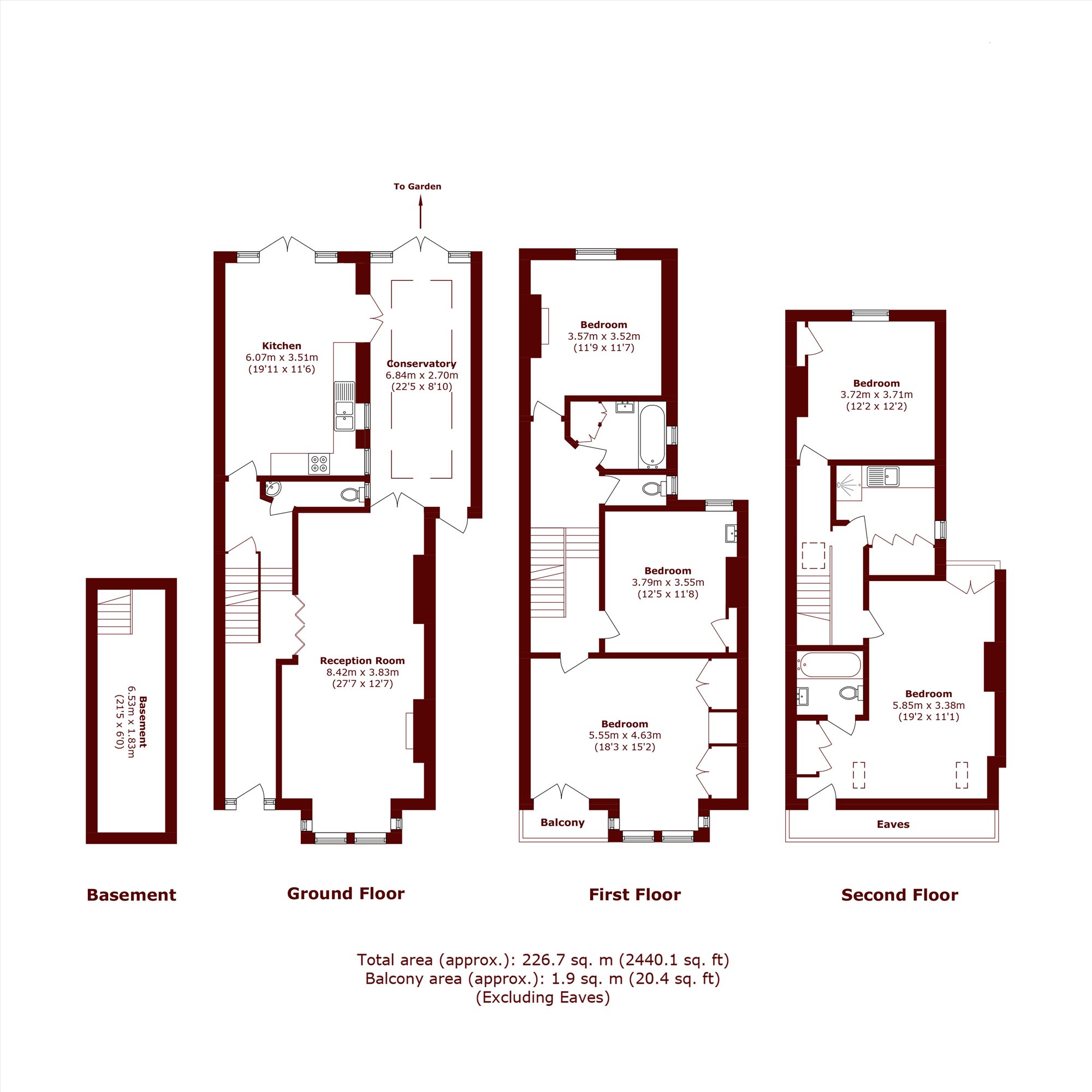 34, Airedale Avenue, London floorplan