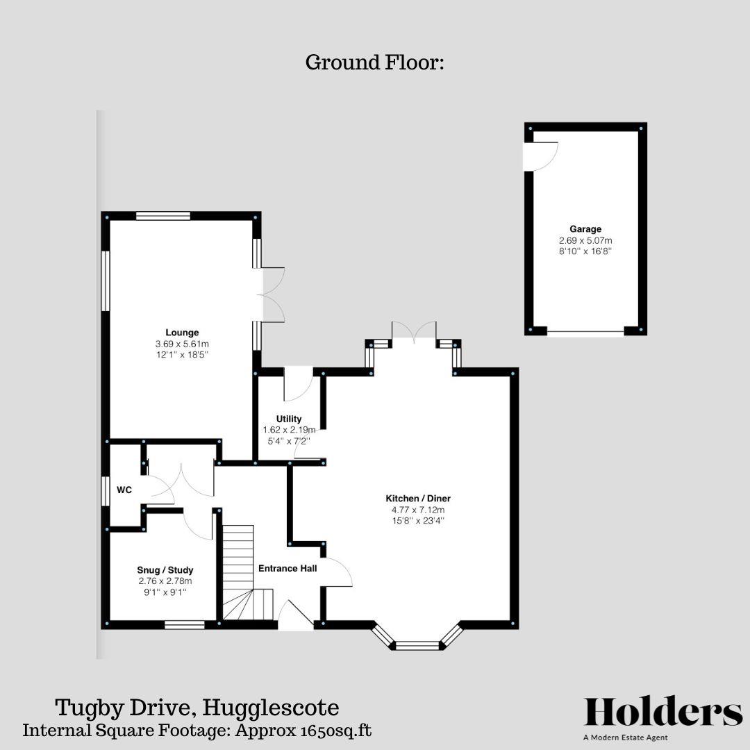 6, Tugby Drive, Coalville floorplan