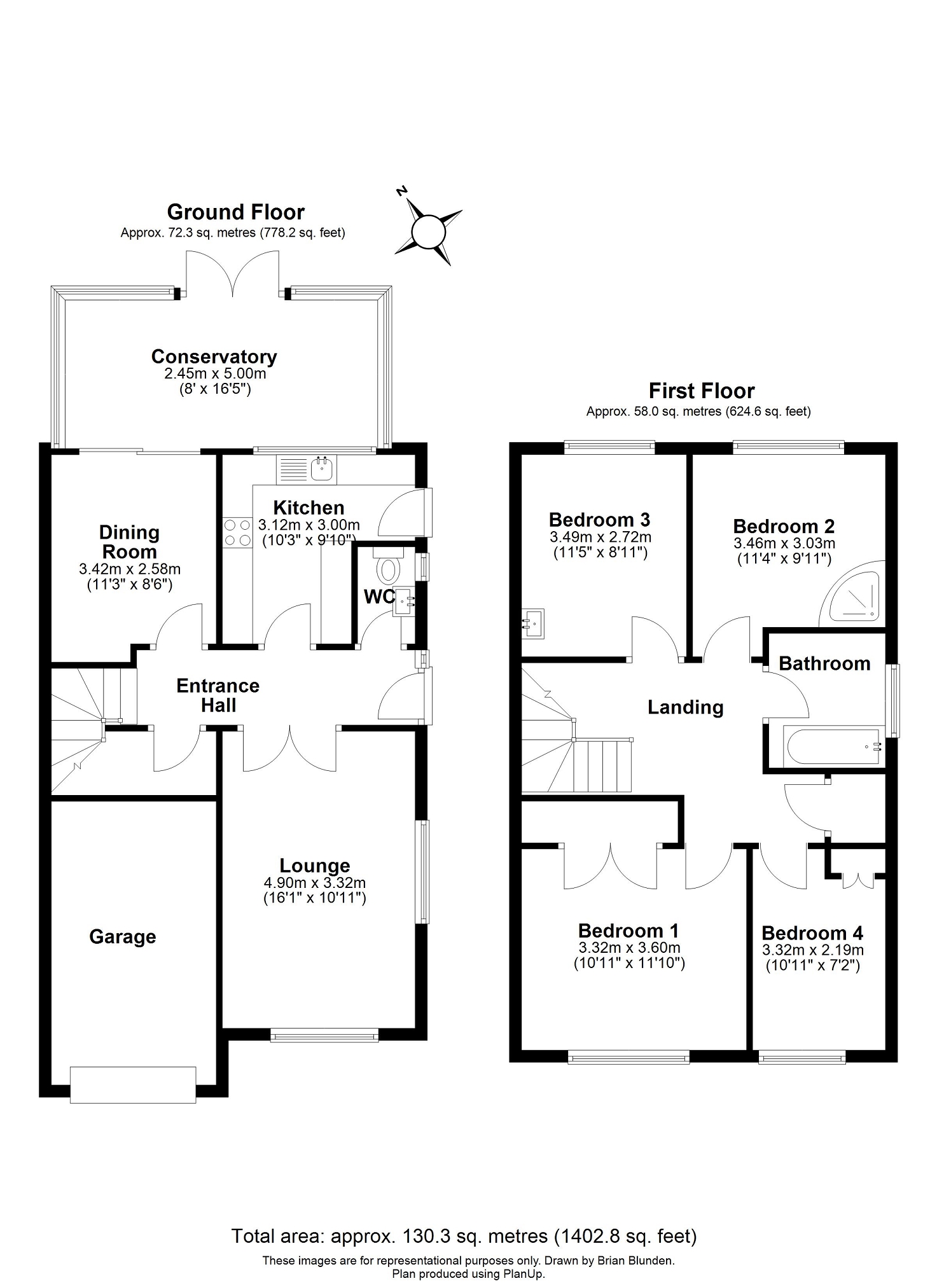98, Marlborough Drive, Burgess Hill floorplan