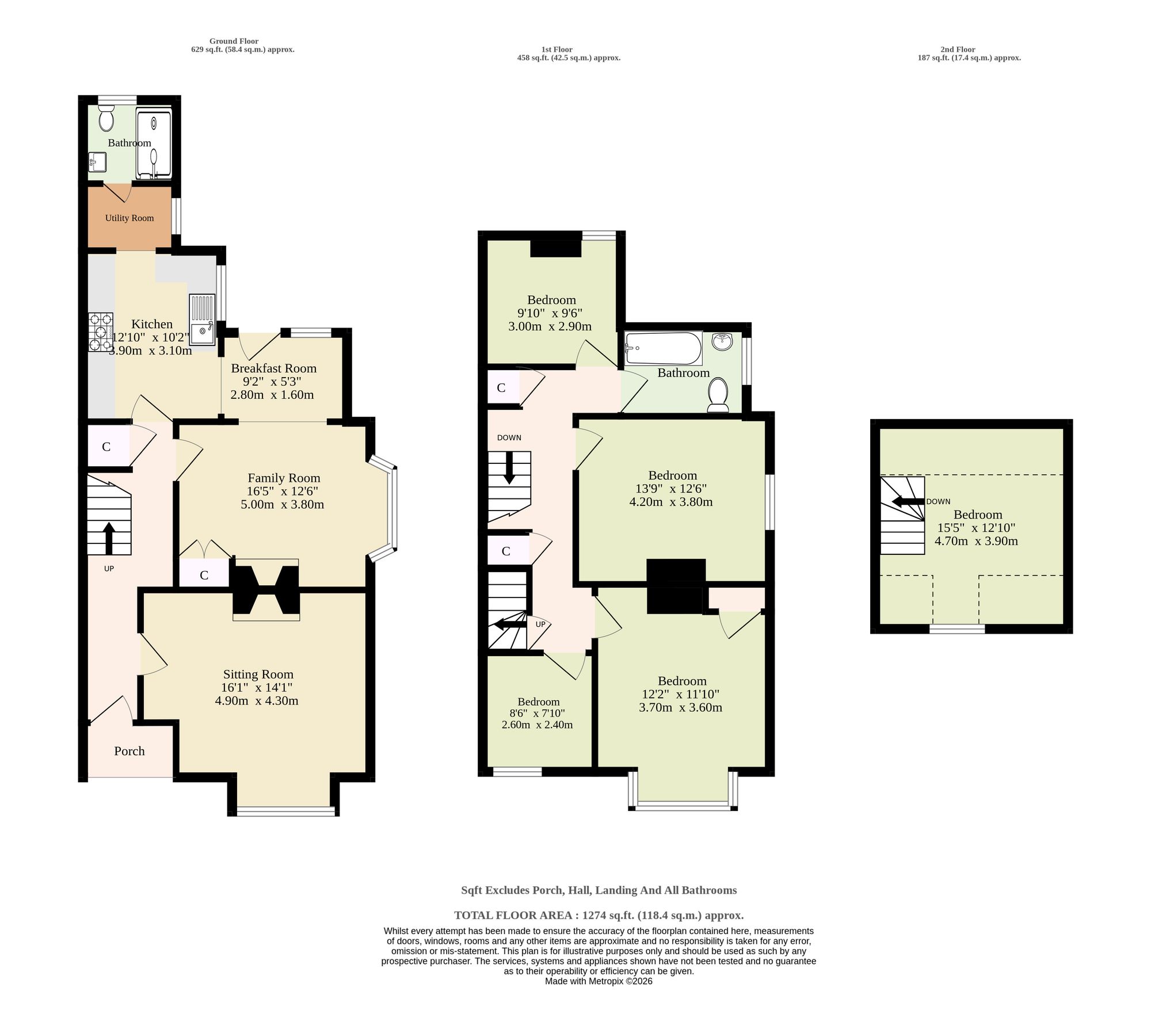 89 Grove Road, Beccles floorplan