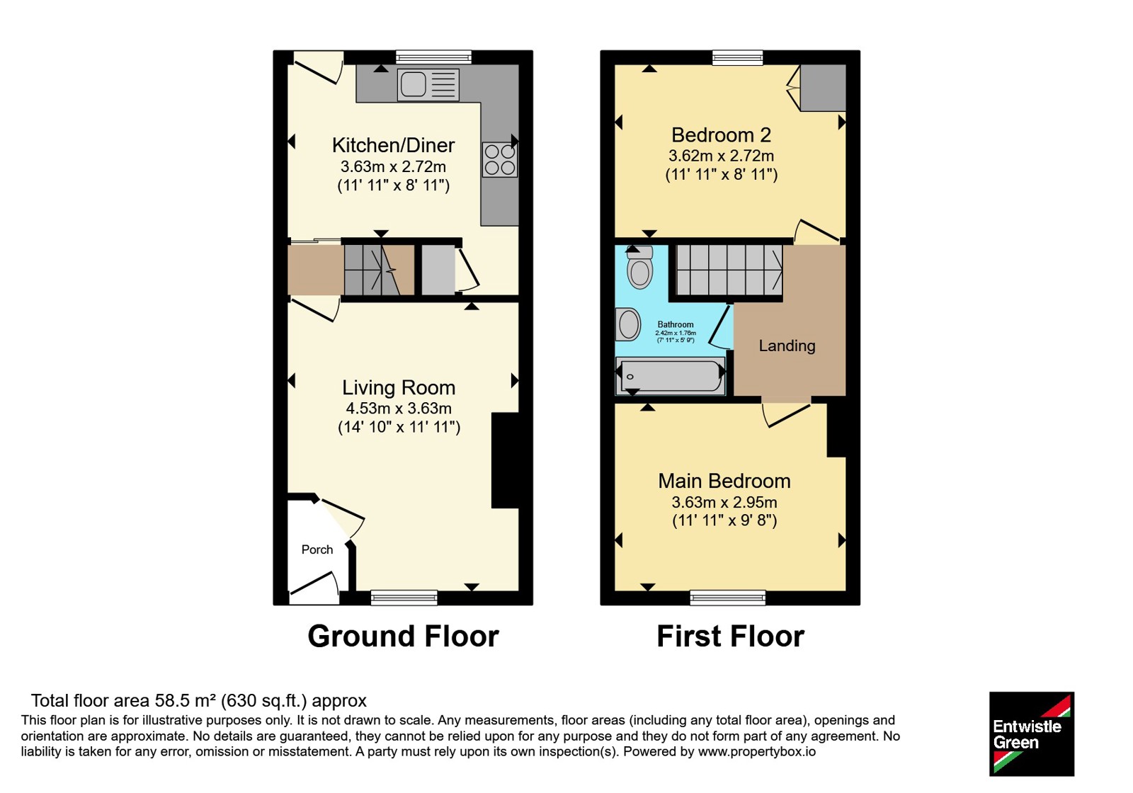 54, Wordsworth Street, Lancashire floorplan