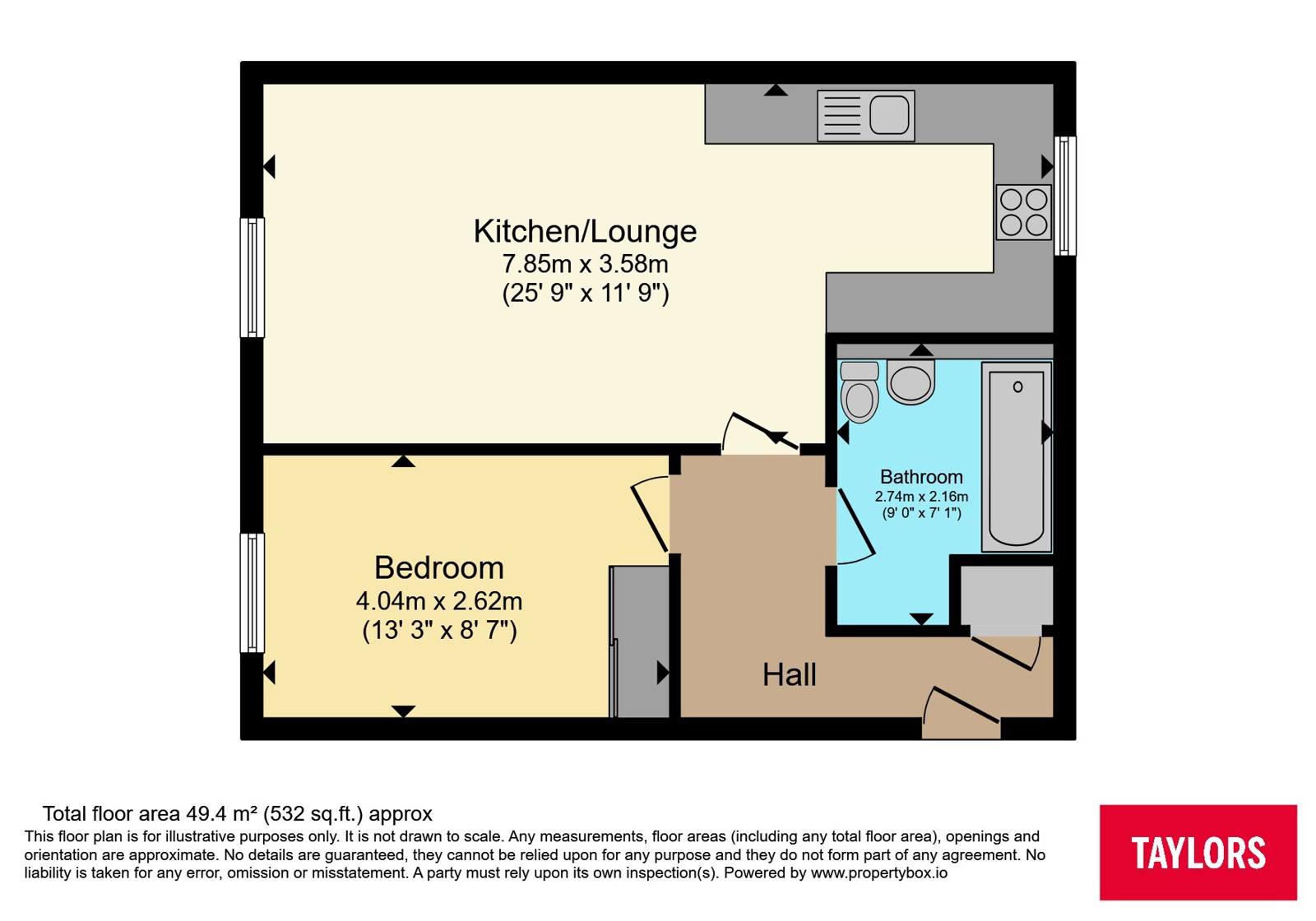 Flat 21, Trilby Court,, Bongrace Walk, Bedfordshire floorplan