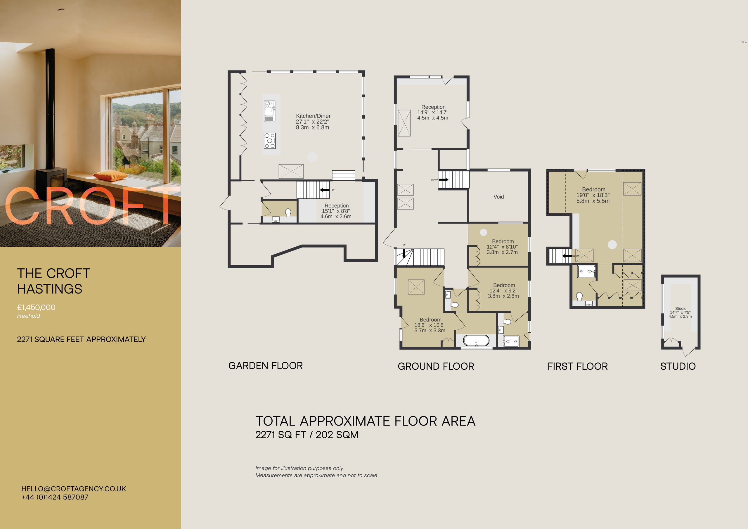 The Chalet, 64 The Croft, Hastings floorplan