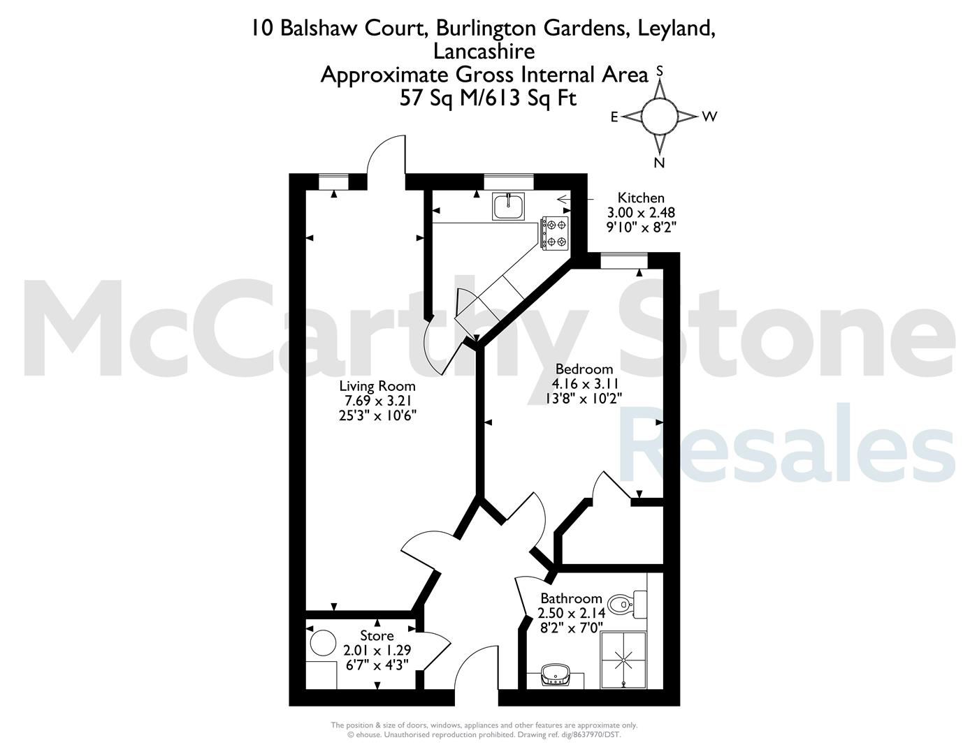 10 Balshaw Court, Burlington Gardens, Leyland floorplan