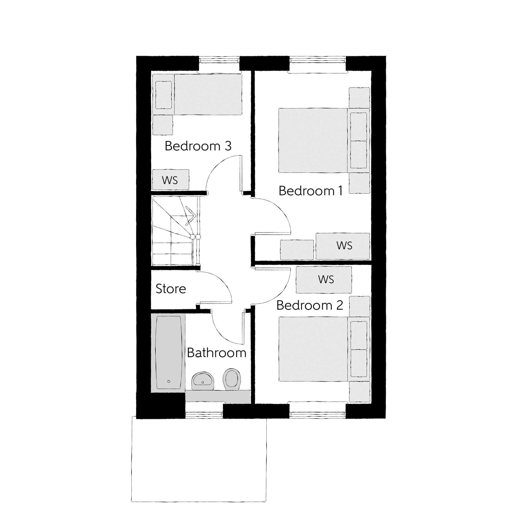 Beveridge Lane, Ellistown floorplan