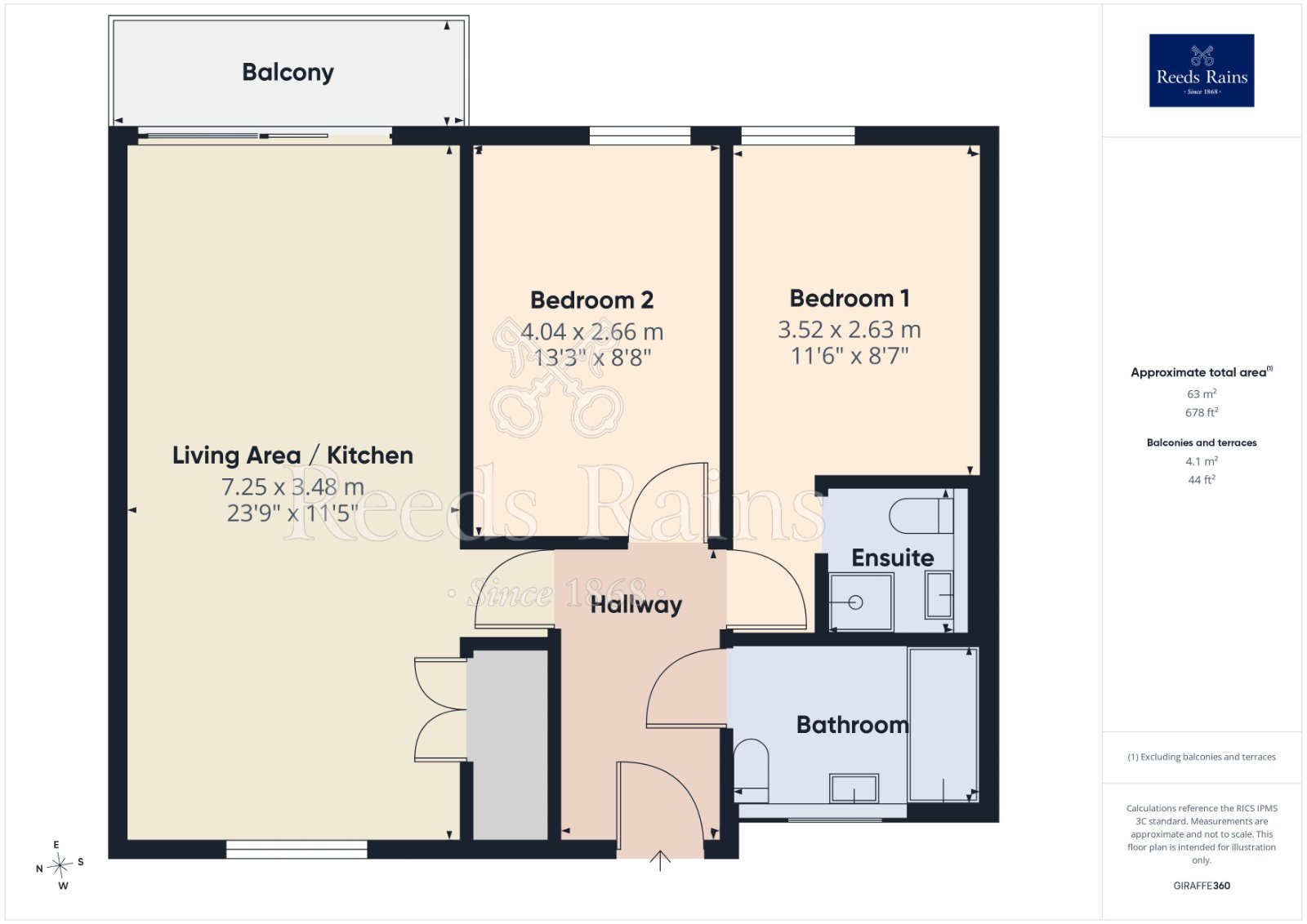 Apartment 128, 1, Isaac Way, Manchester floorplan
