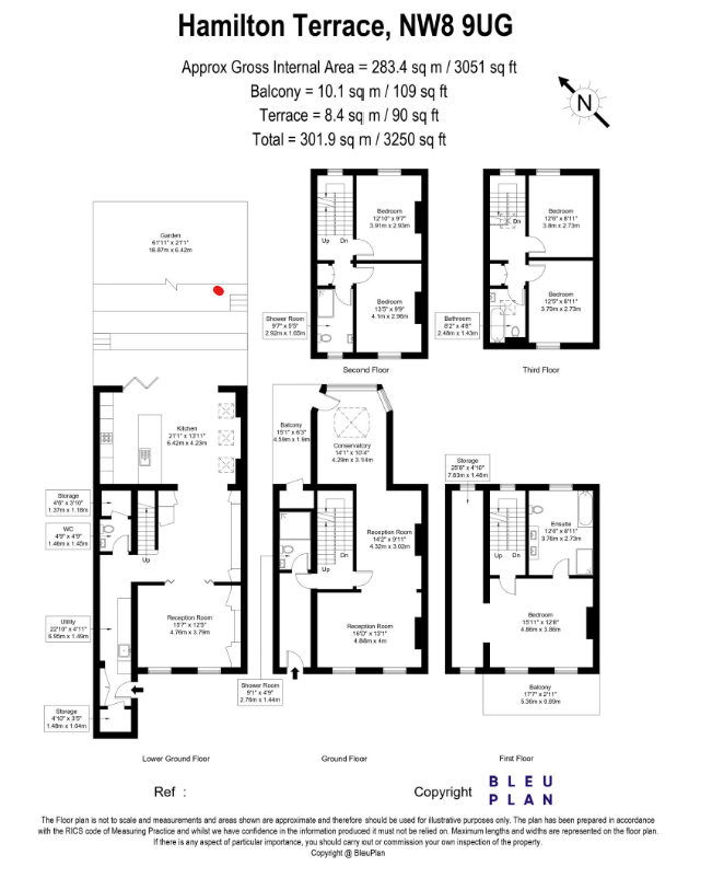 Hamilton Terrace, London floorplan