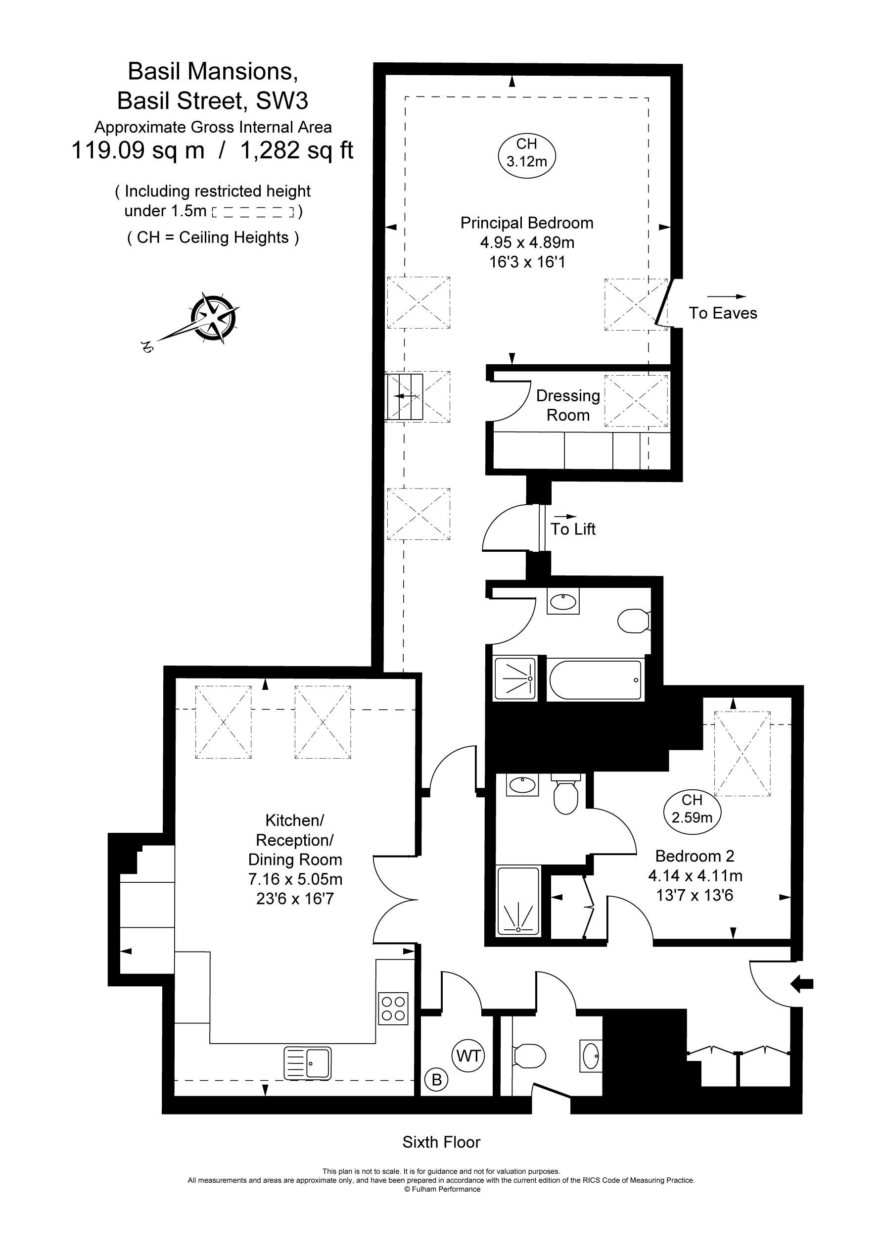 Flat 26,, Basil Mansions, Knightsbridge floorplan