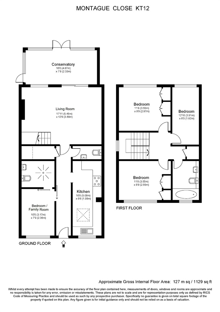 3 Bedrooms End terrace house for sale in Montague Close, Walton-On-Thames, Surrey KT12