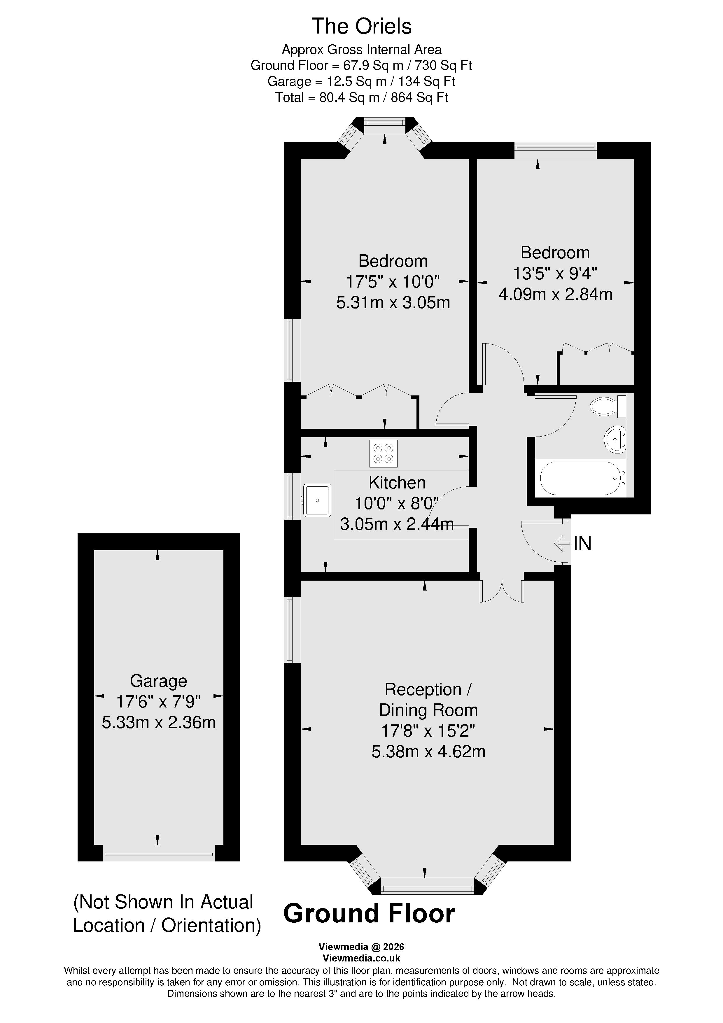 Flat 1, The Oriels, 146, Kingston Road, Wimbledon, London floorplan