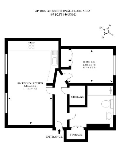 1 Bedrooms  to rent in Ossington Buildings, London W1U