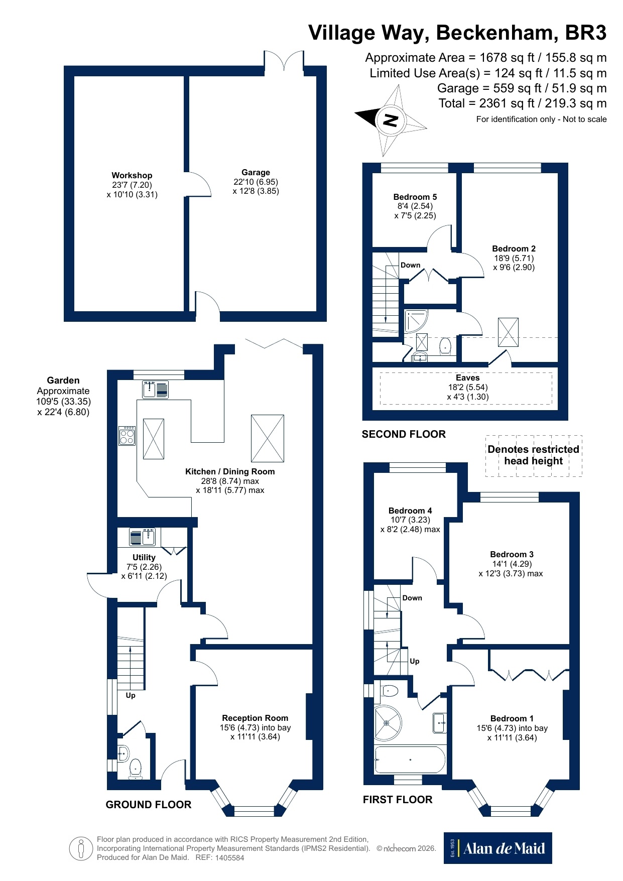 221, Village Way, Beckenham floorplan