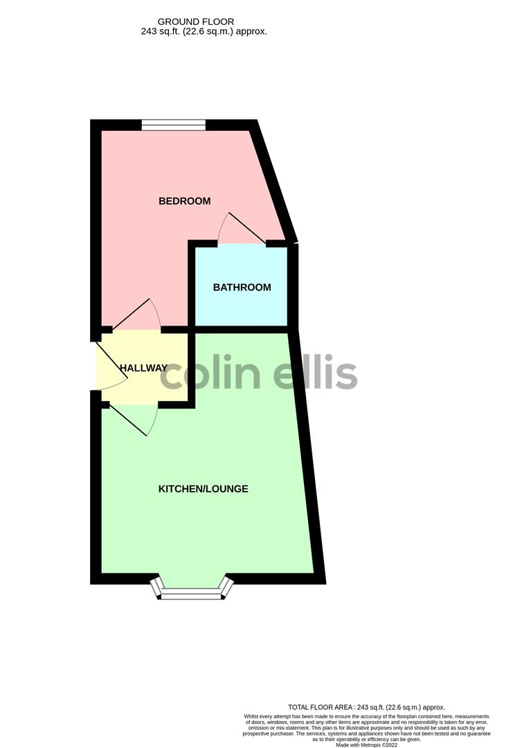 Flat 2, 23, New Queen Street, Scarborough floorplan