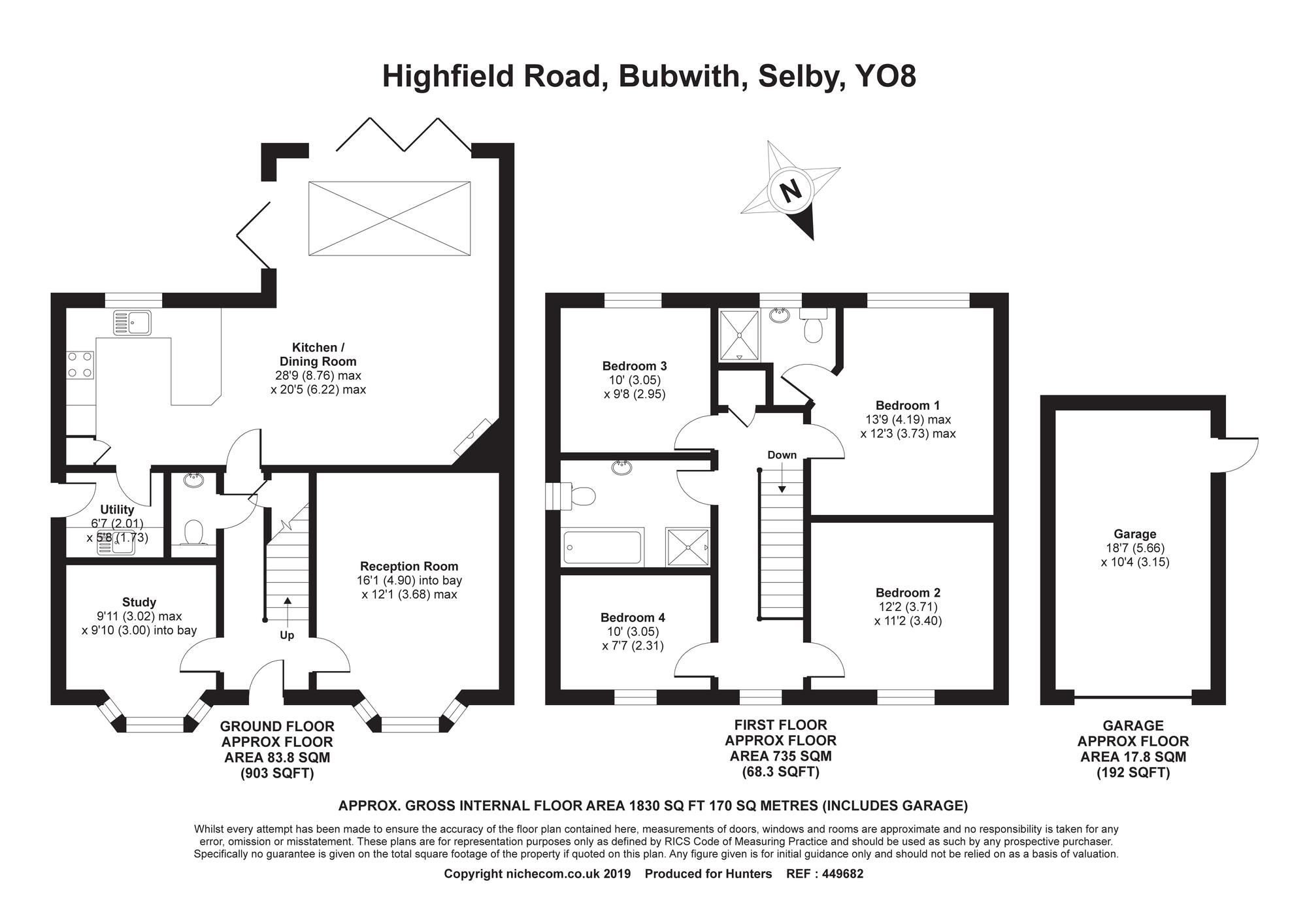 4 Bedrooms Detached house for sale in Walnut House, Highfield Road, Bubwith, Selby YO8