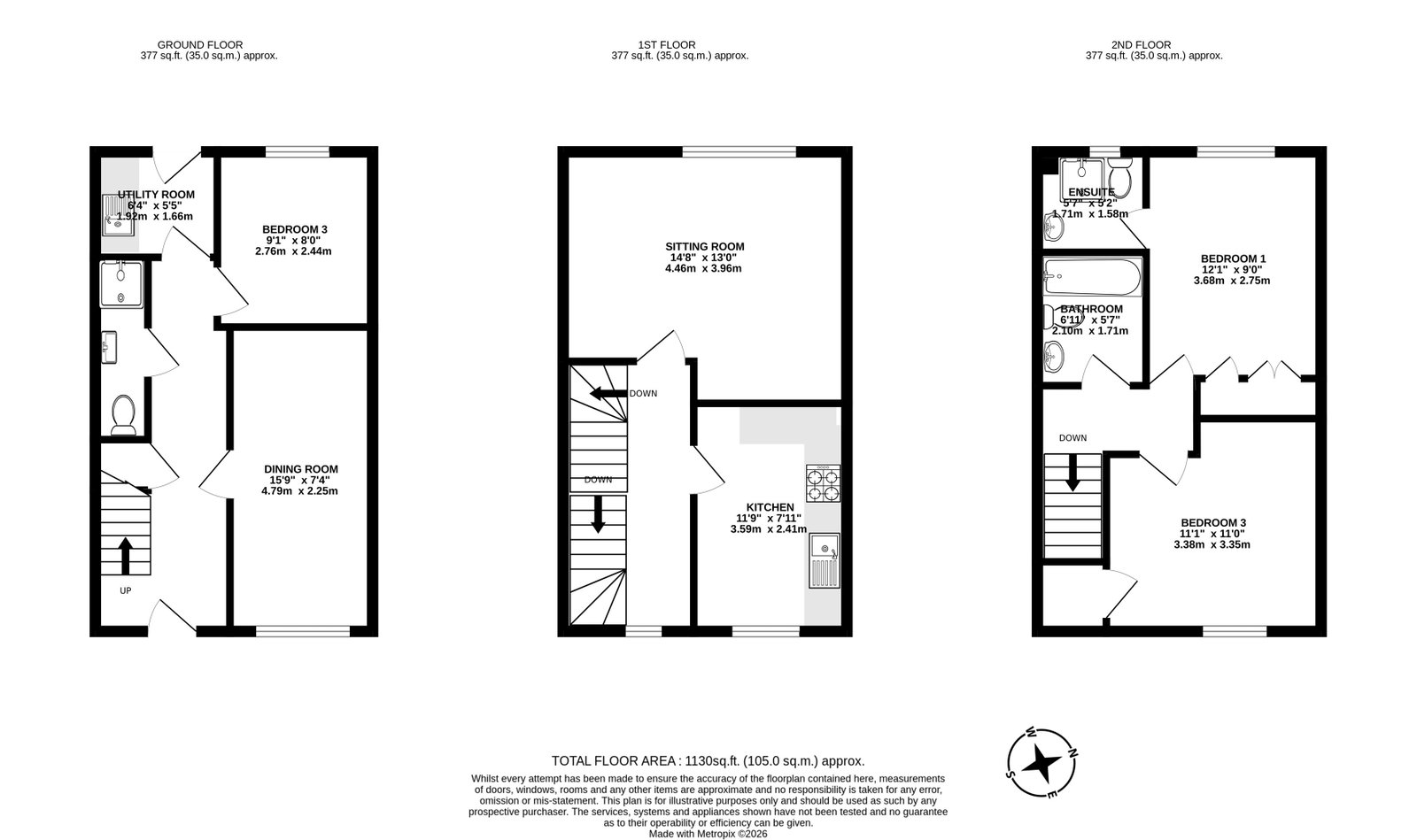 43, Porthallow Close, Orpington floorplan