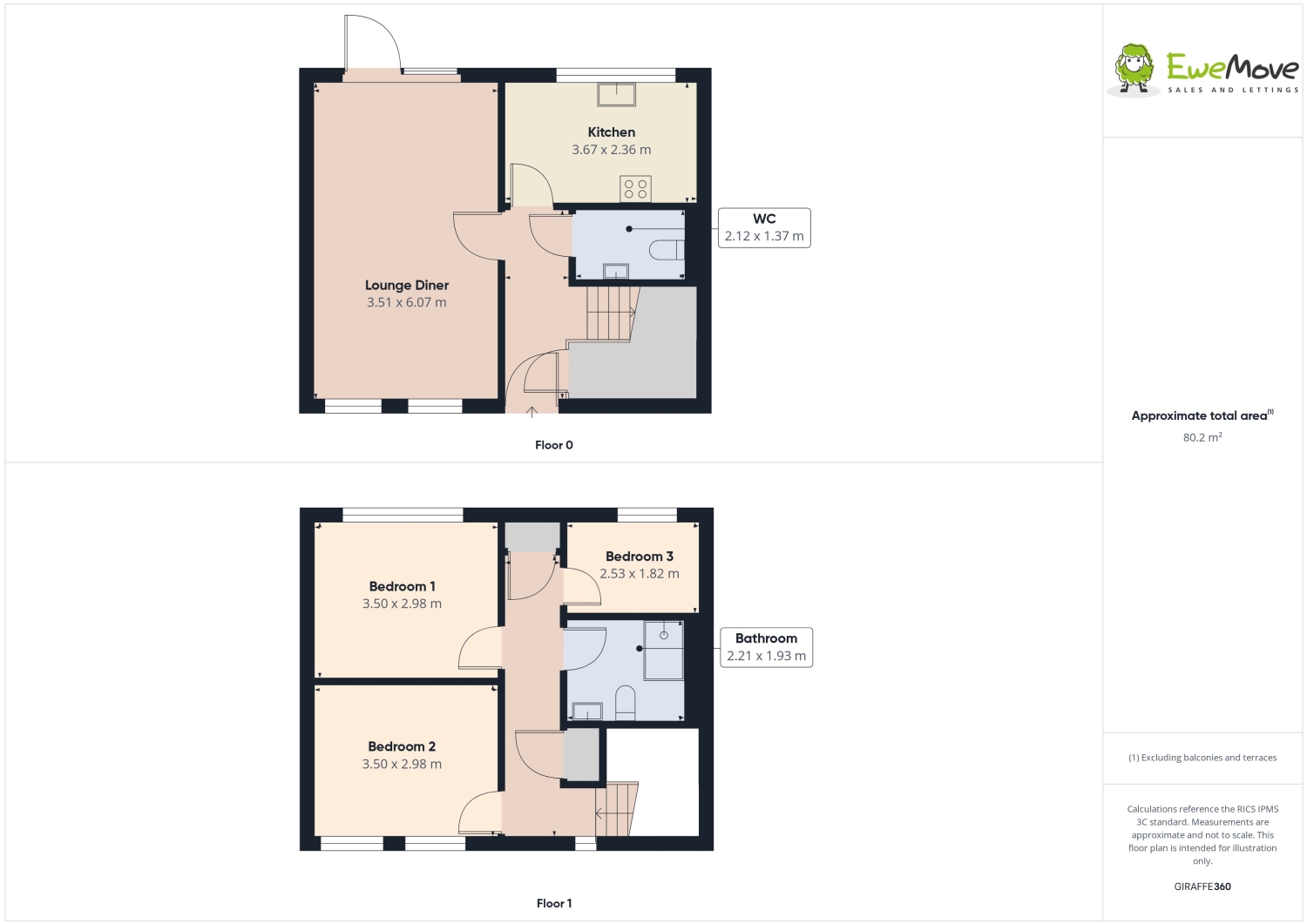 32, Derwent Way, York floorplan